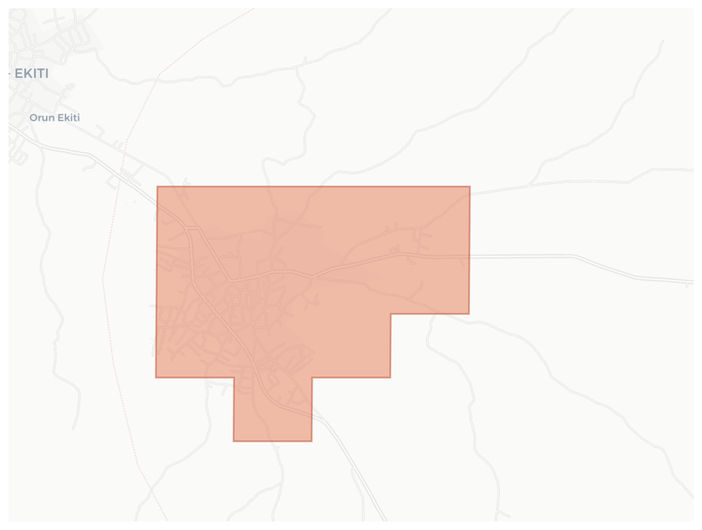 Emure-Ekiti geographic map