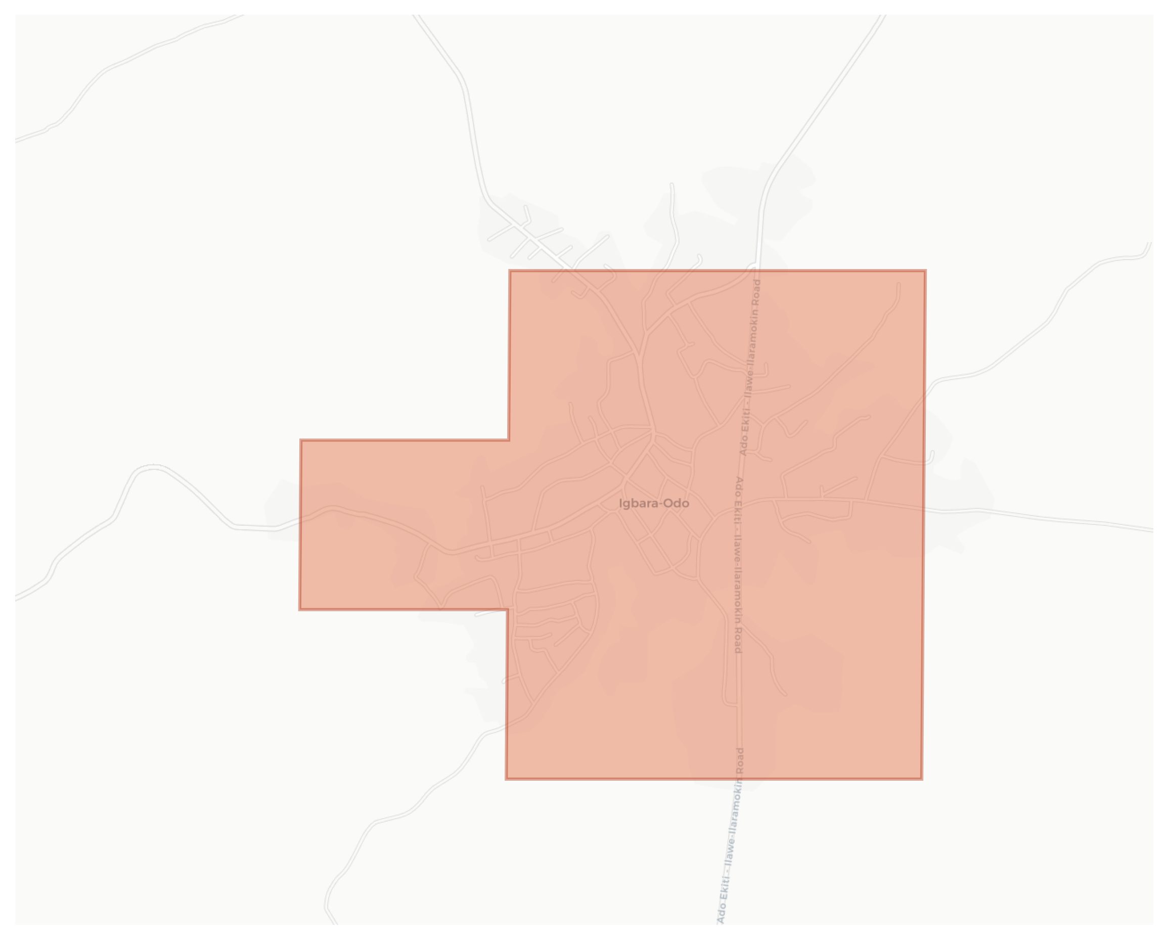 Igbara-Odo geographic map