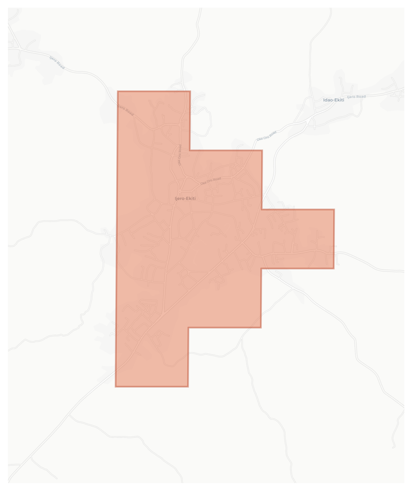 Ijero-Ekiti geographic map