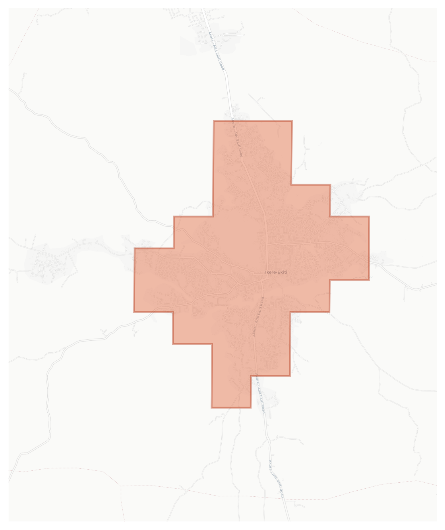 Ikere-Ekiti geographic map