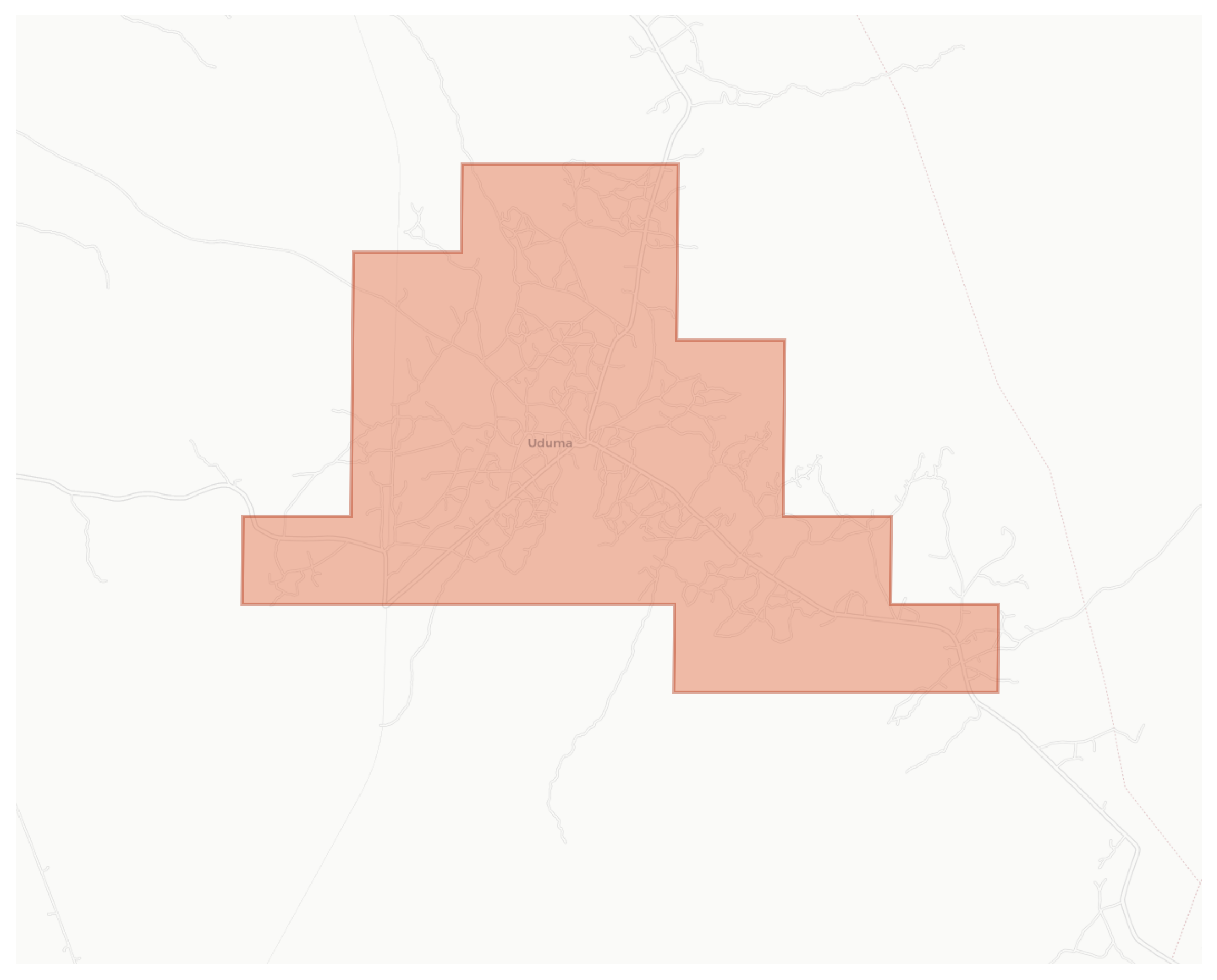 Uduma geographic map