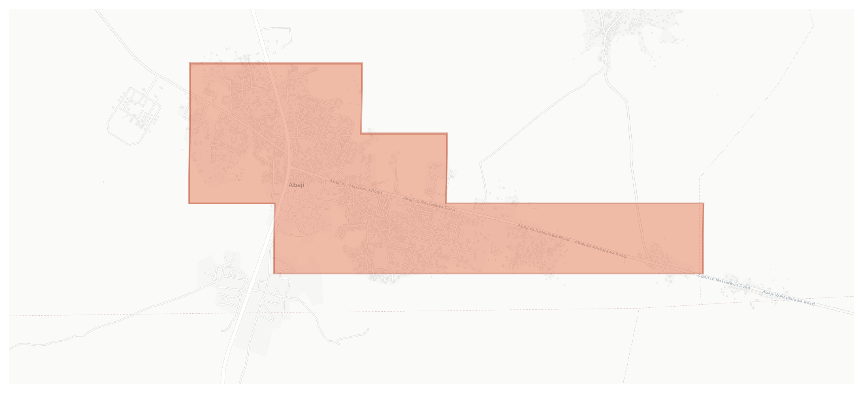 Abaji geographic map