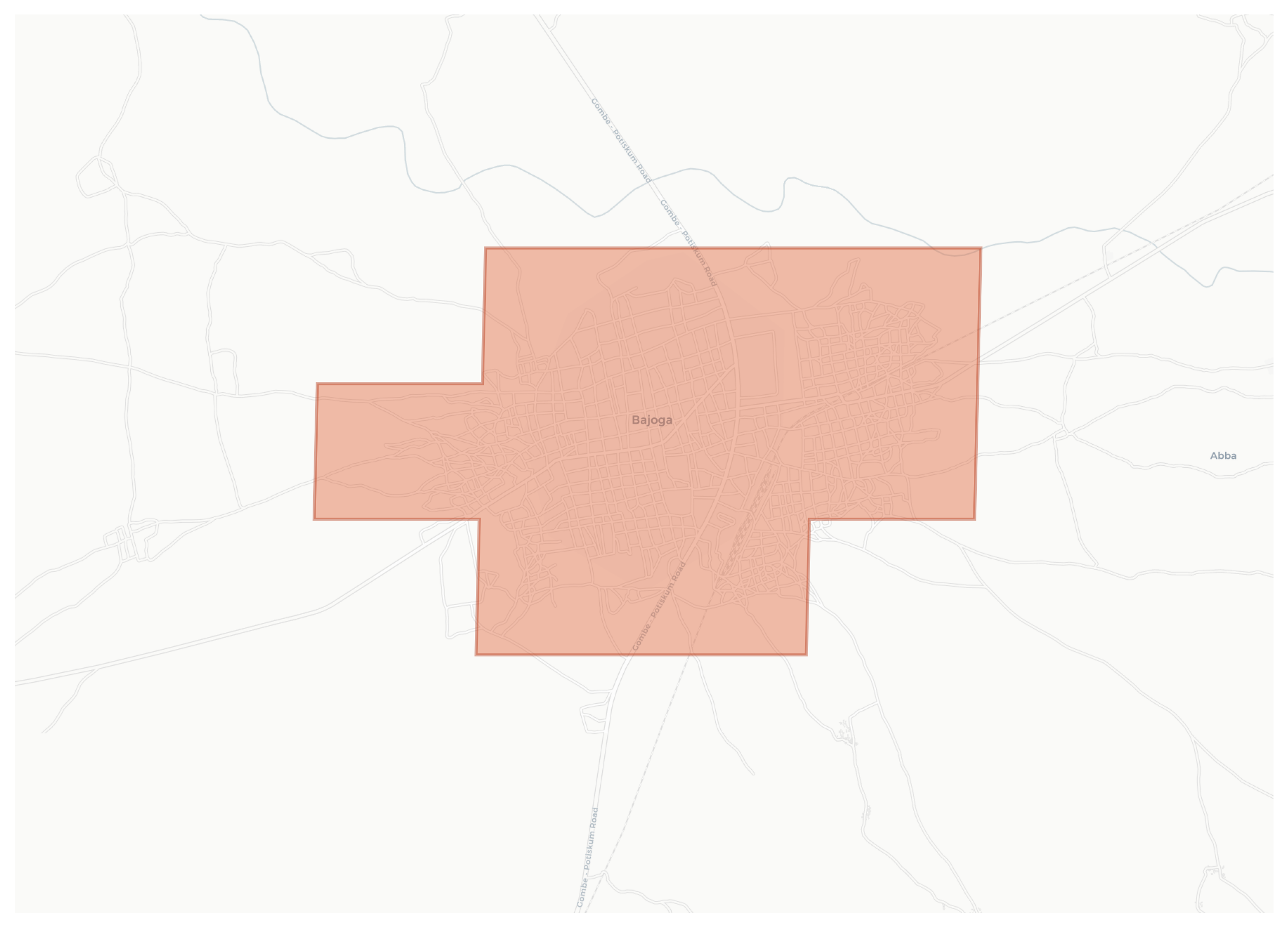 Bajoga geographic map