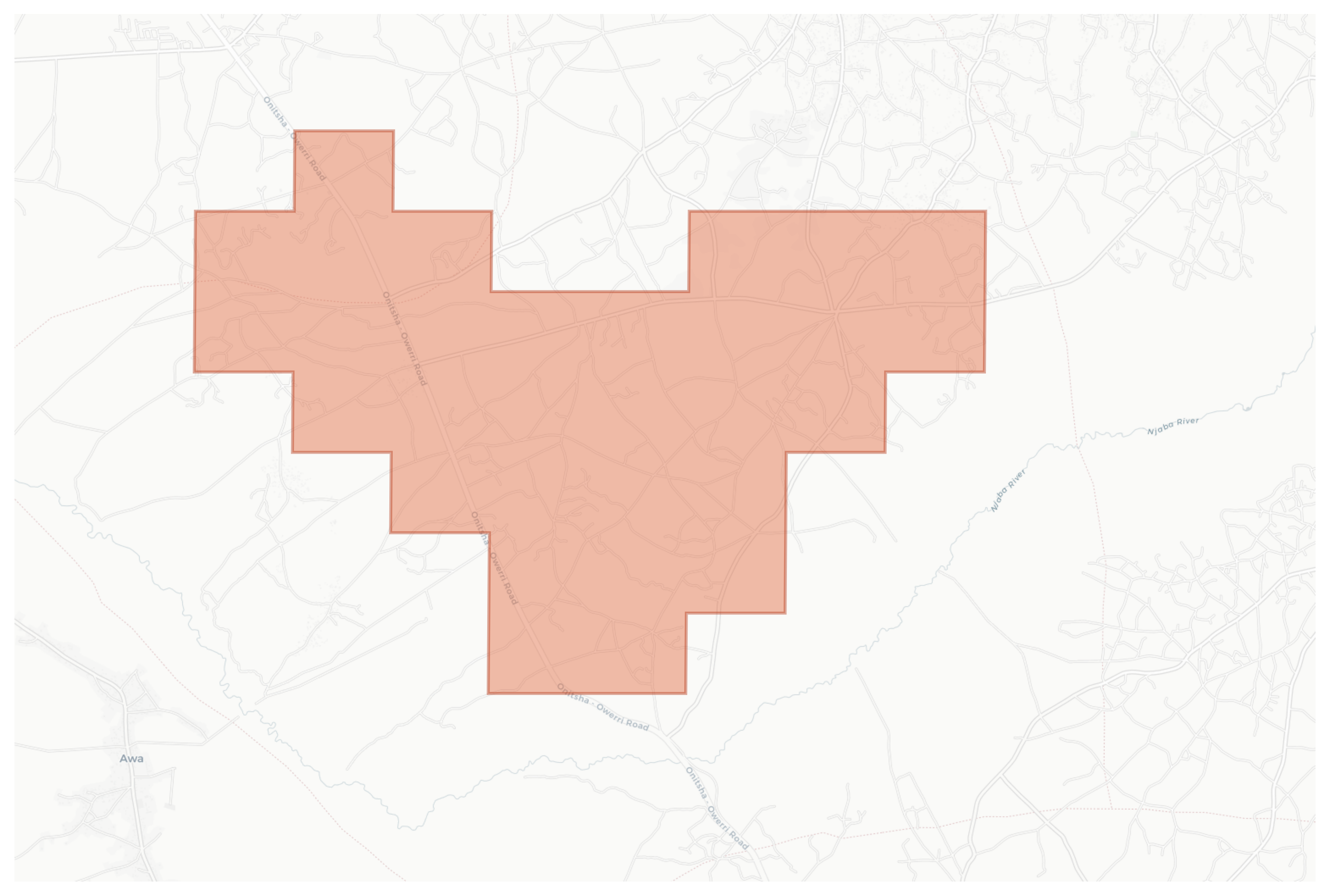 Awomama geographic map