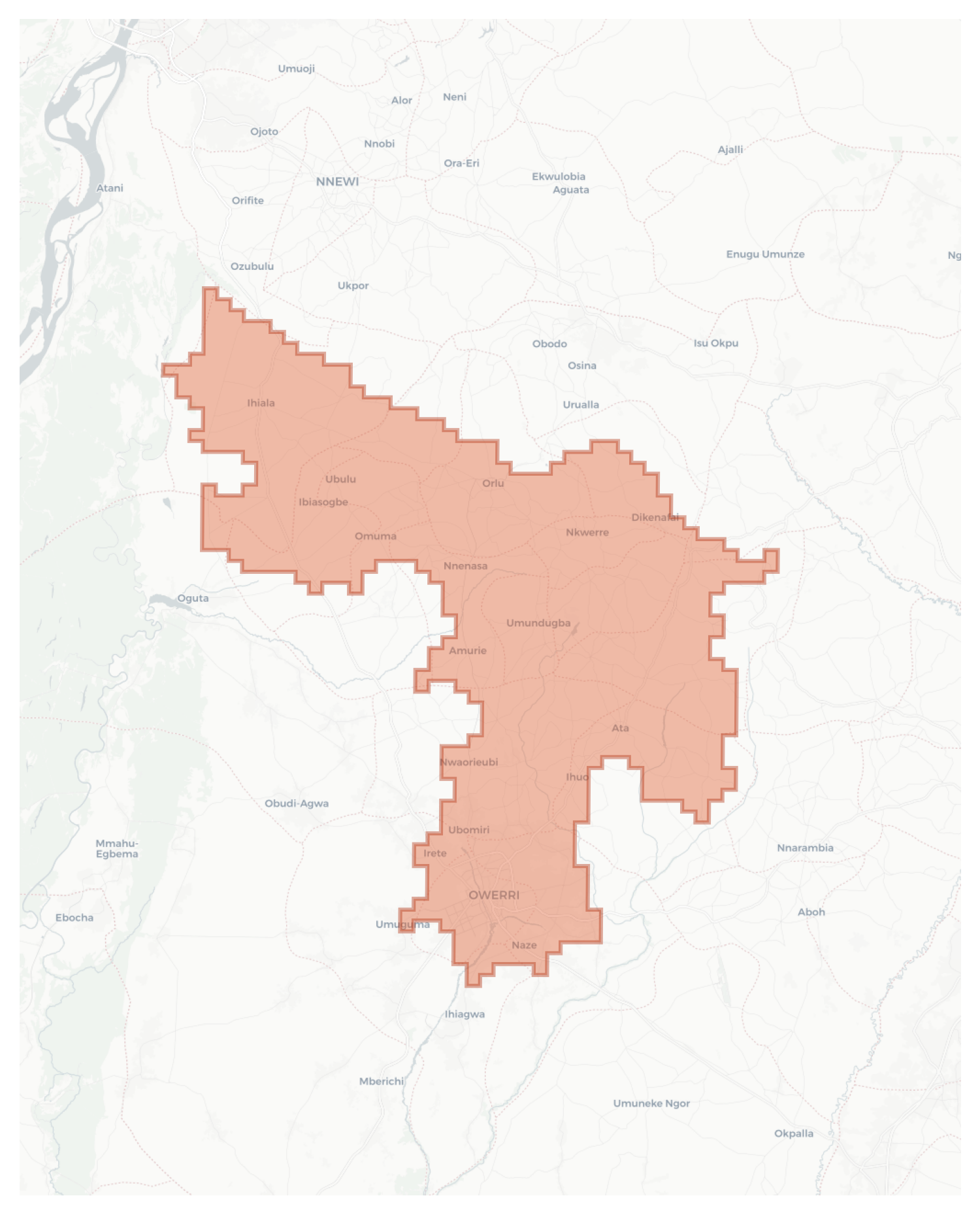 Owerri geographic map