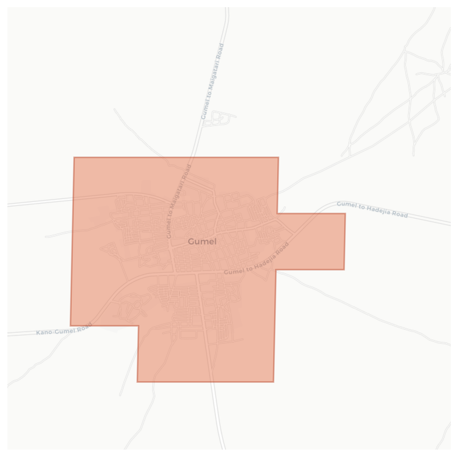 Gumel geographic map