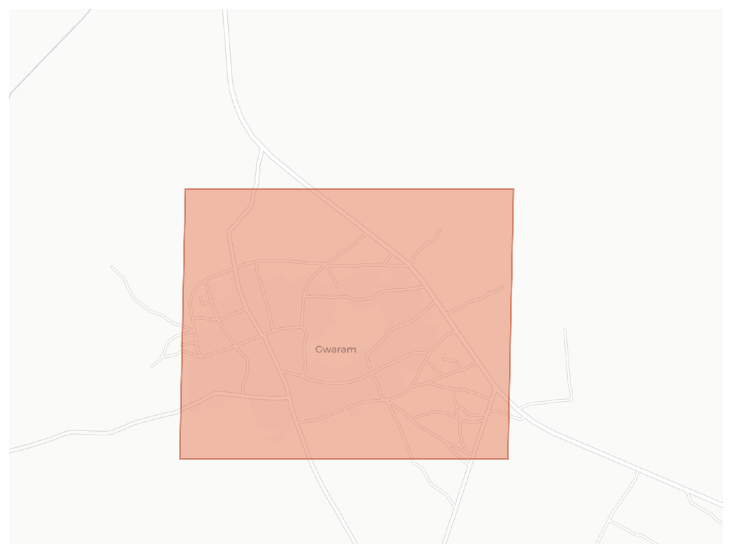 Gwaram geographic map