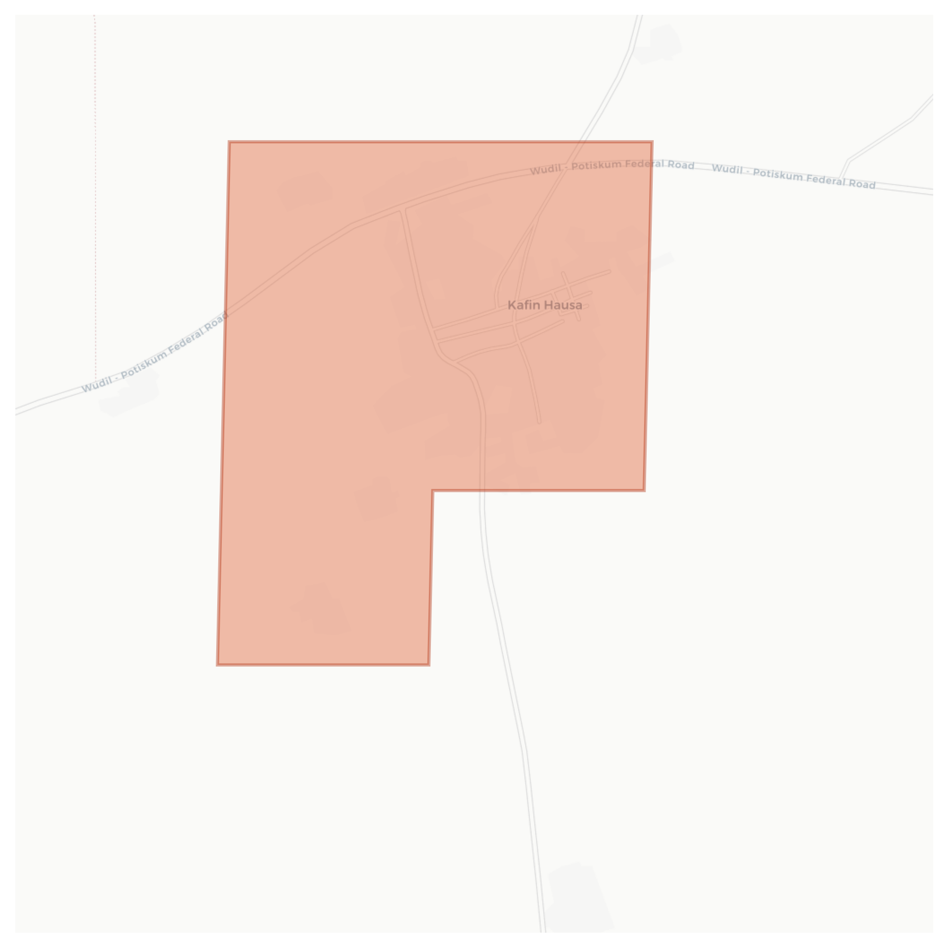 Kafin Hausa geographic map