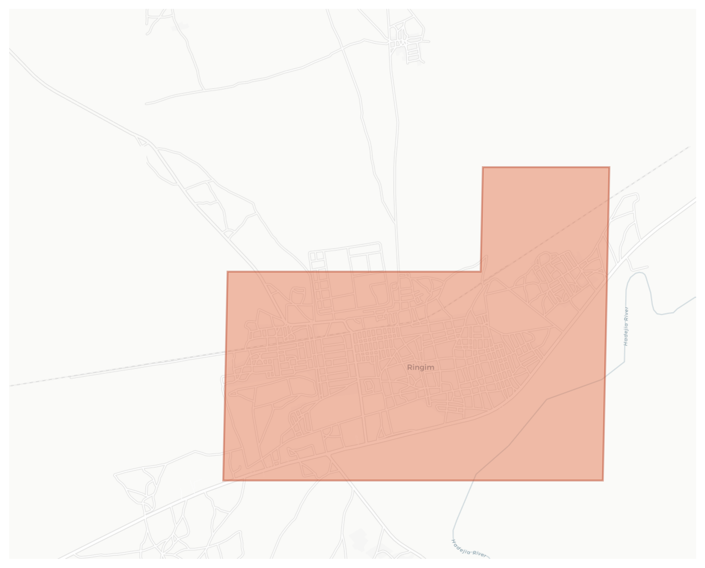 Ringim geographic map