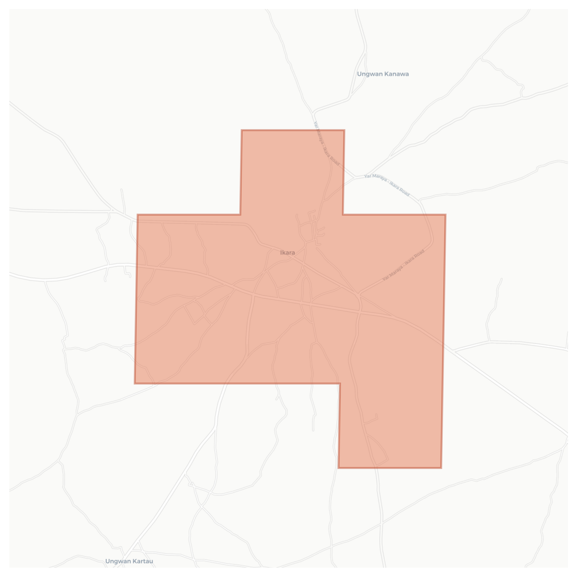 Ikara geographic map