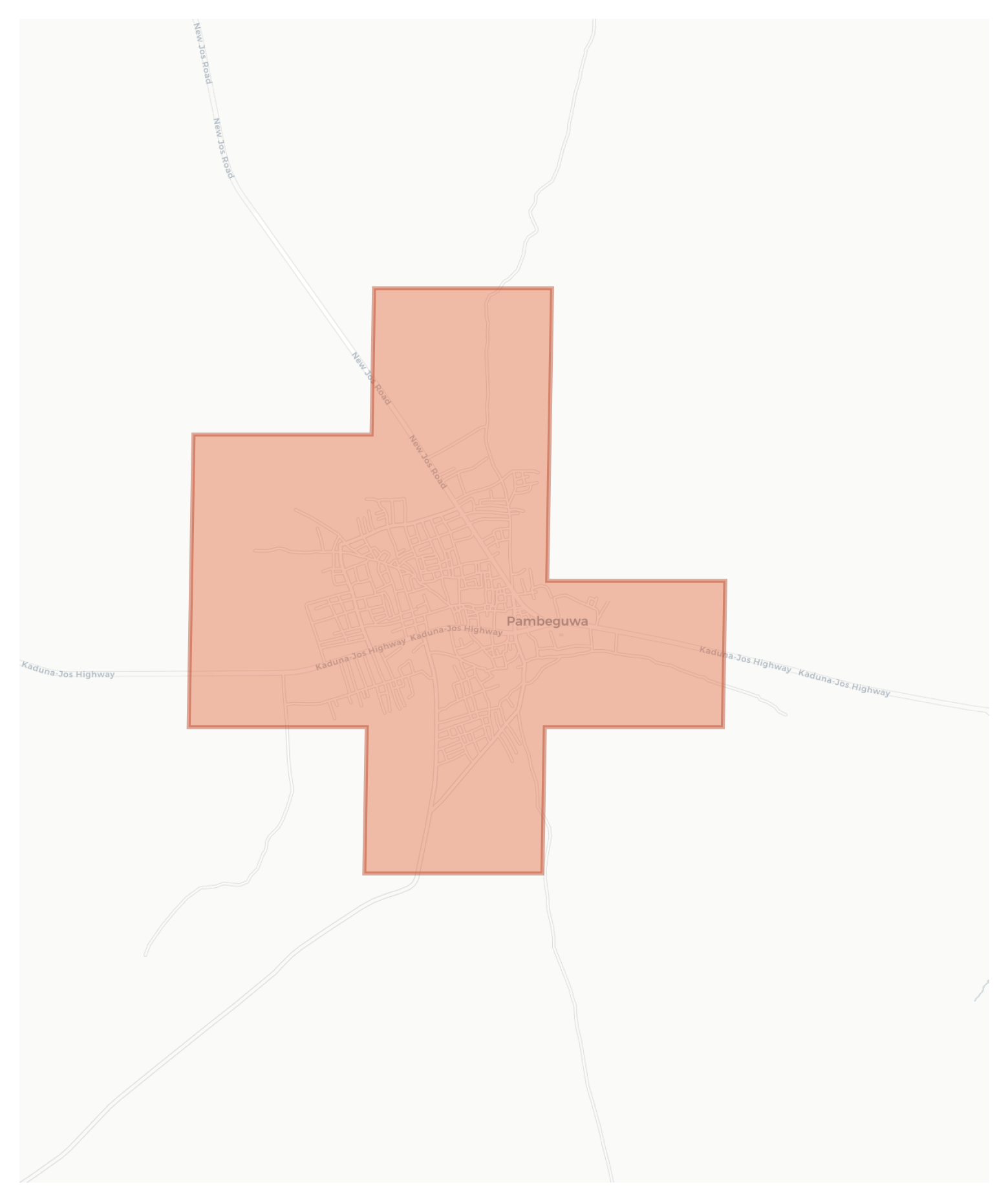 Pambeguwa geographic map