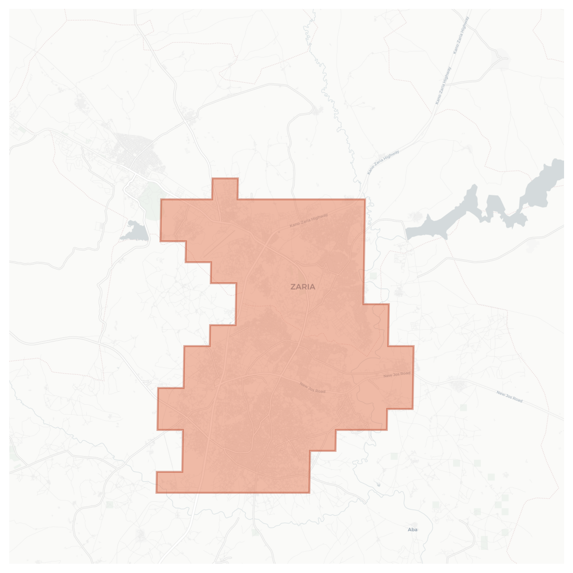 Zaria geographic map