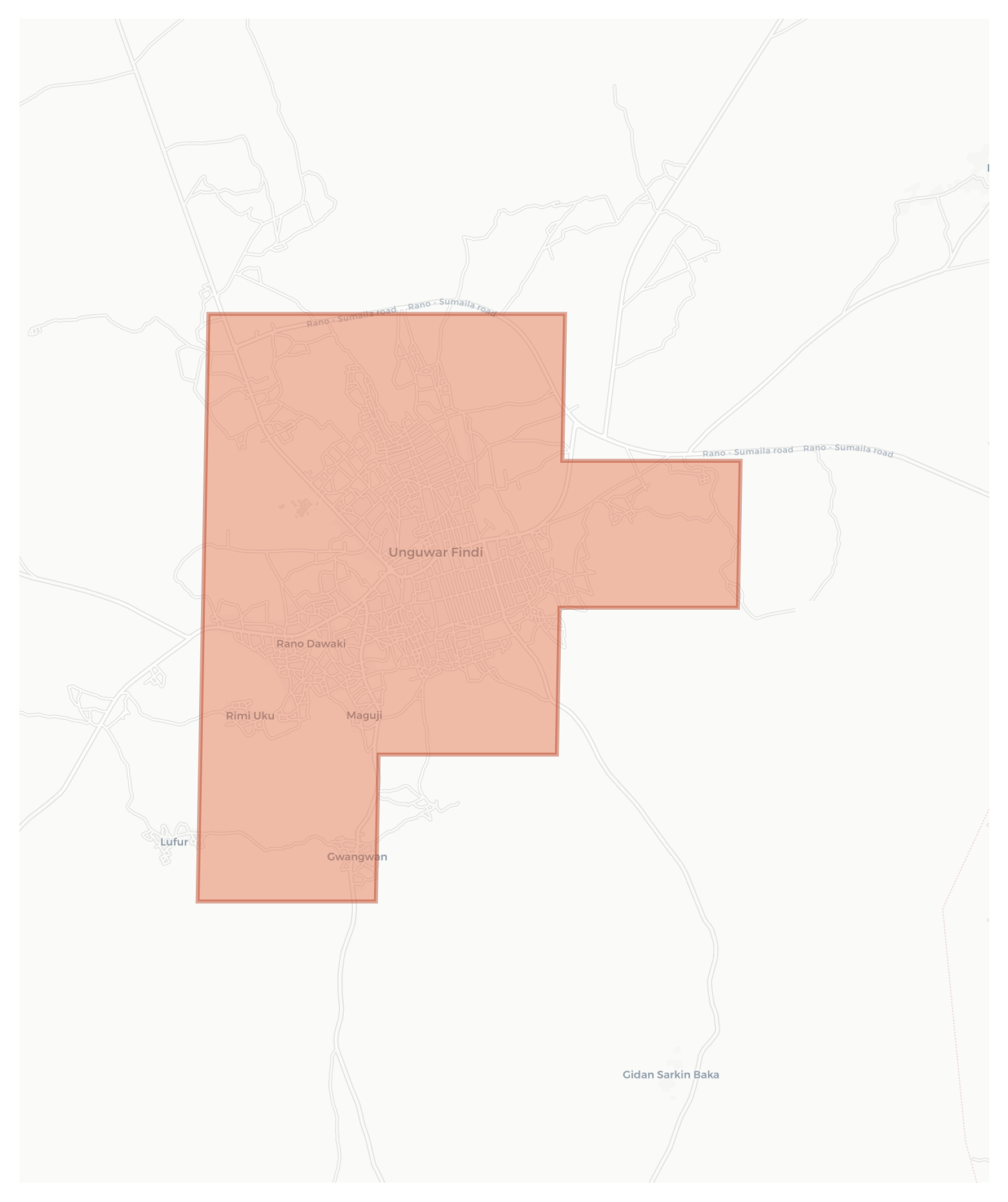 Unguwar Findi geographic map