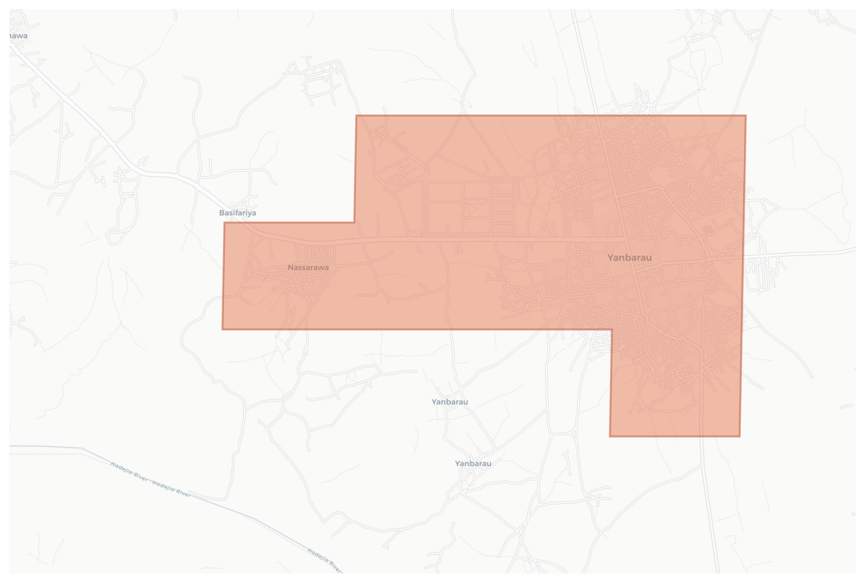 Yanbarau geographic map