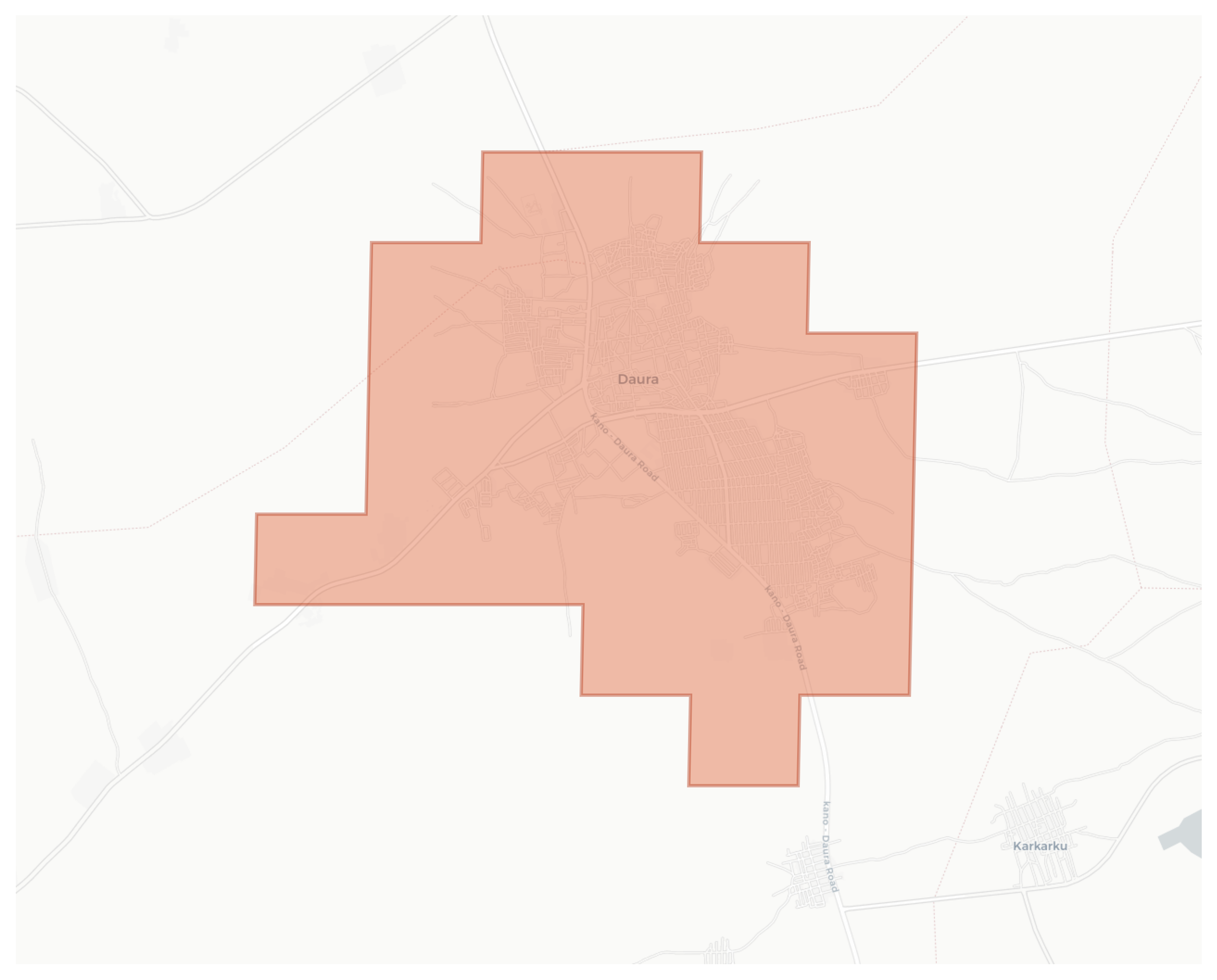 Daura geographic map