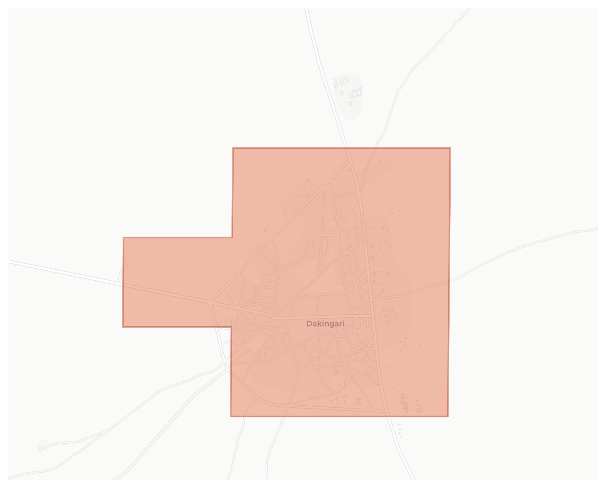 Dakingari geographic map
