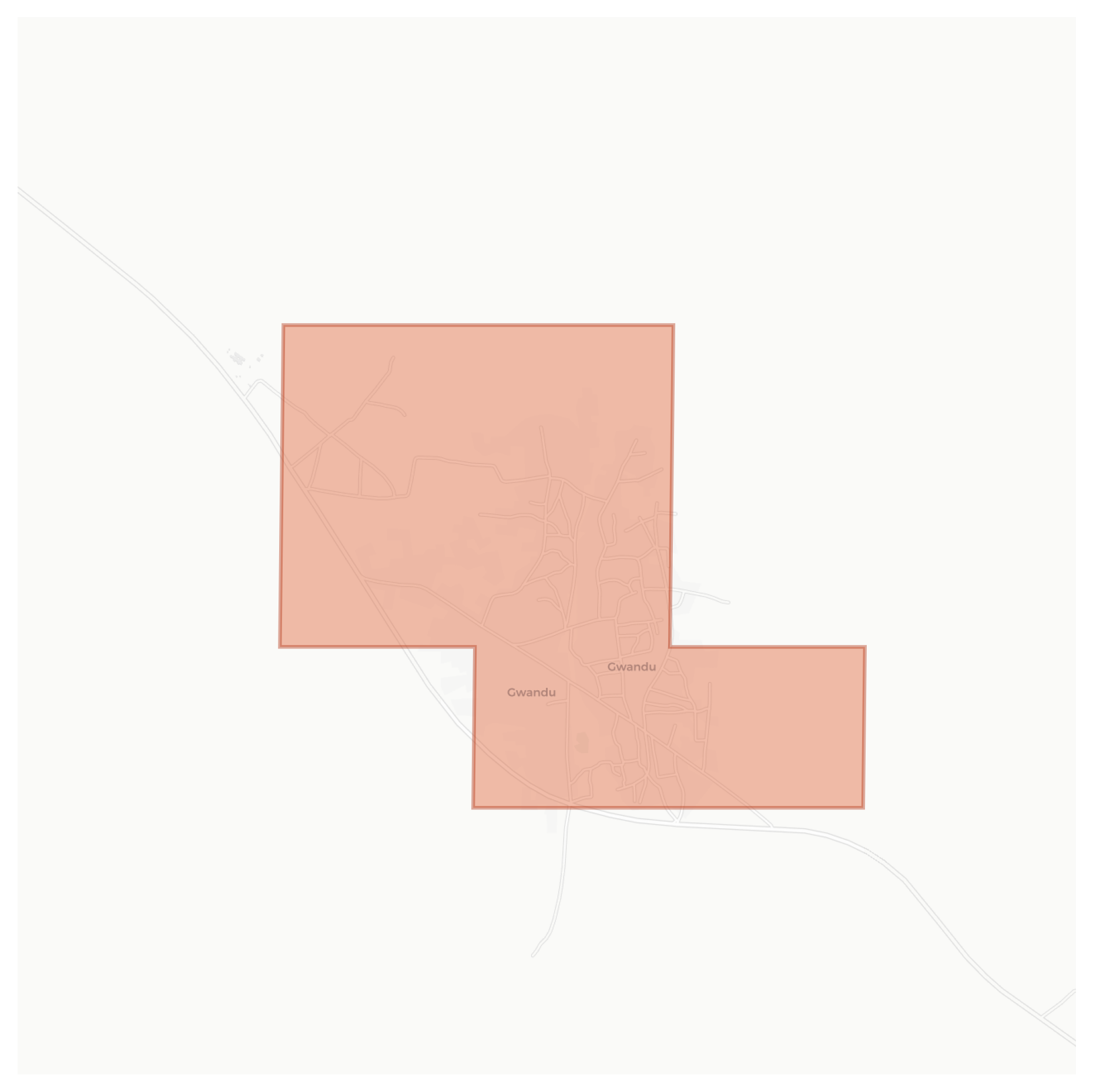 Gwandu geographic map