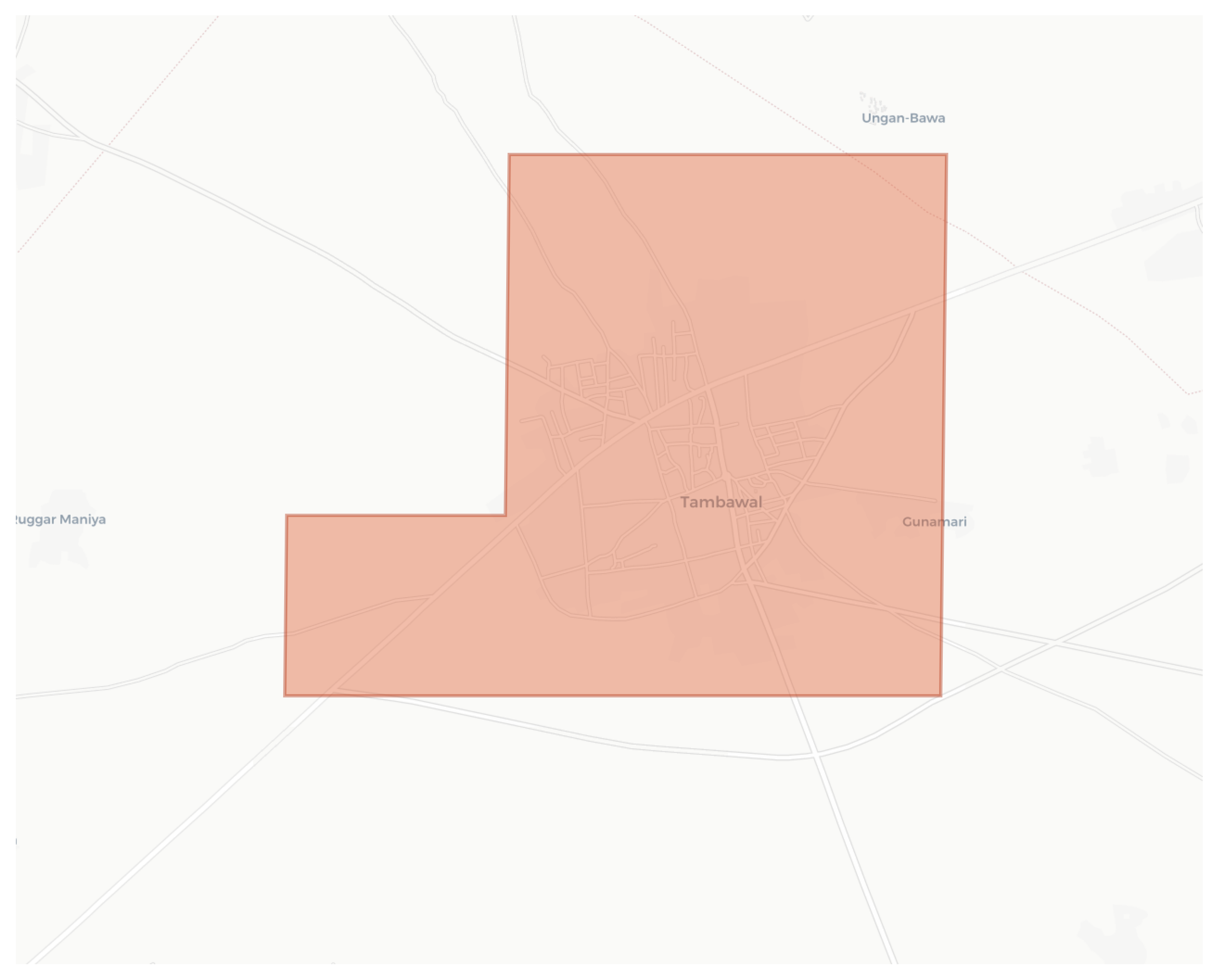 Tambawal geographic map