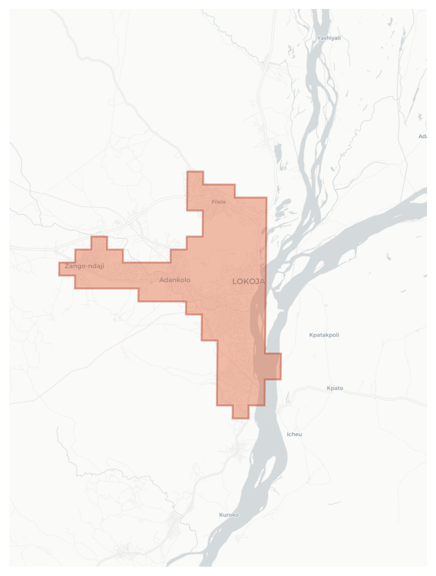 Lokoja geographic map