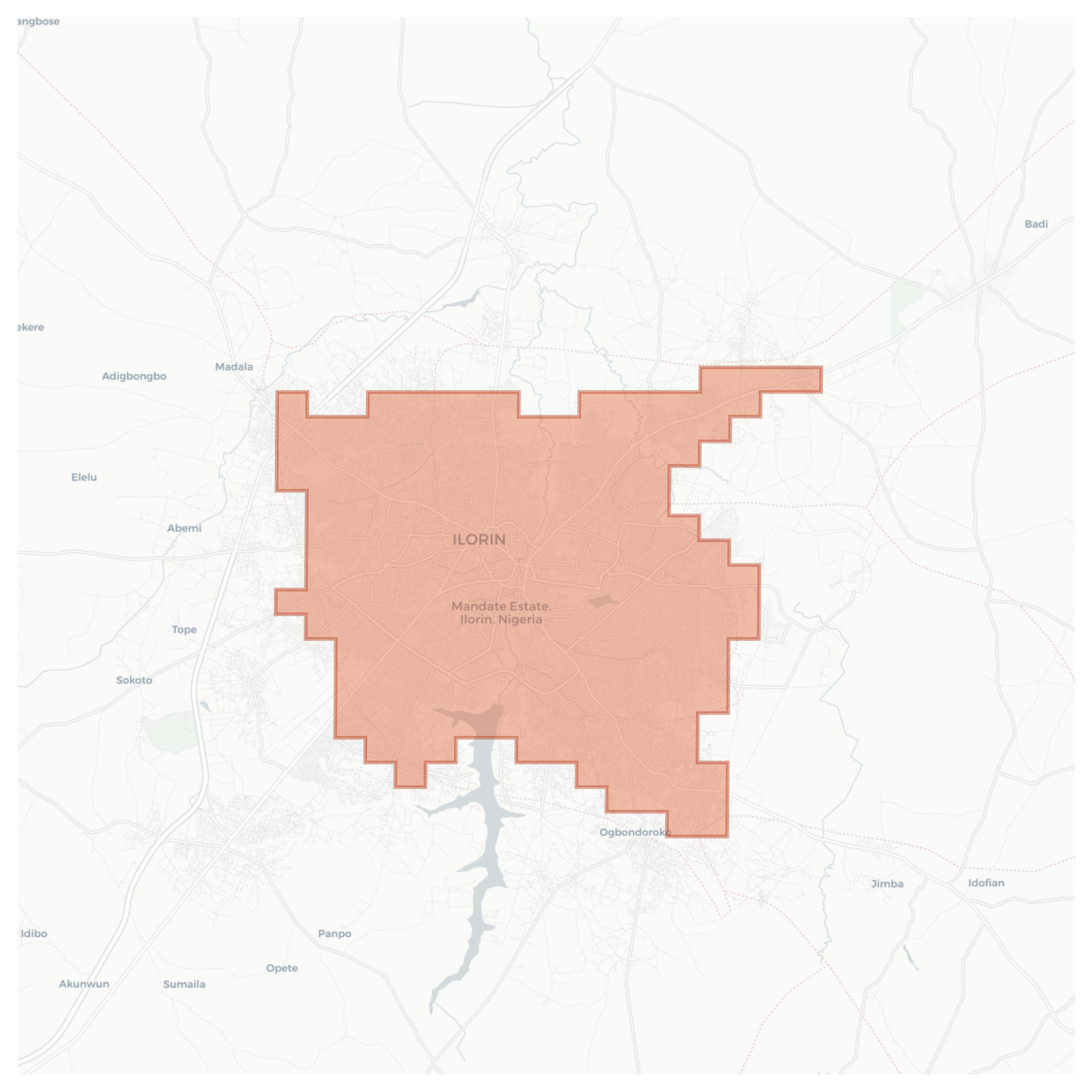 Ilorin geographic map