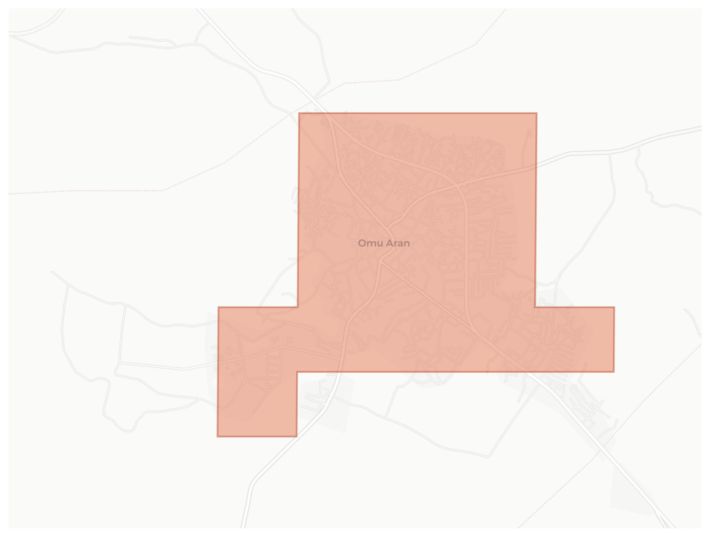 Omu Aran geographic map