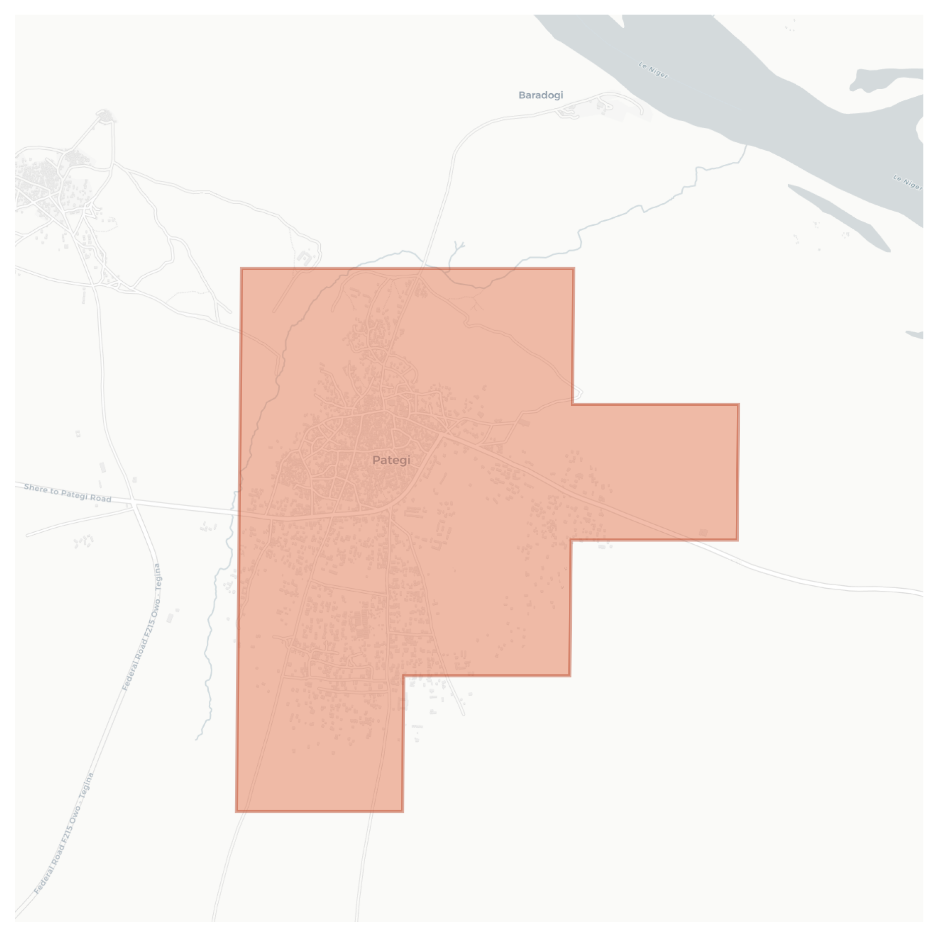 Pategi geographic map