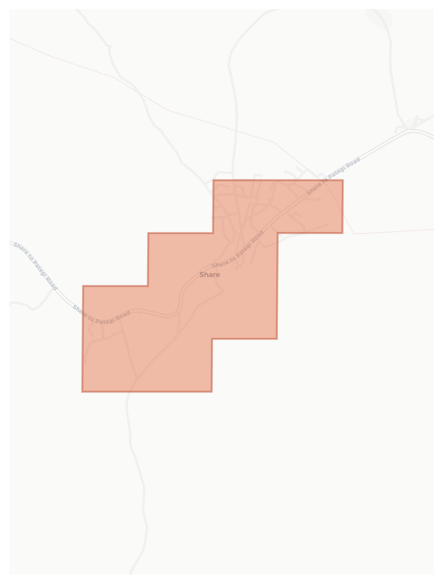 Share geographic map