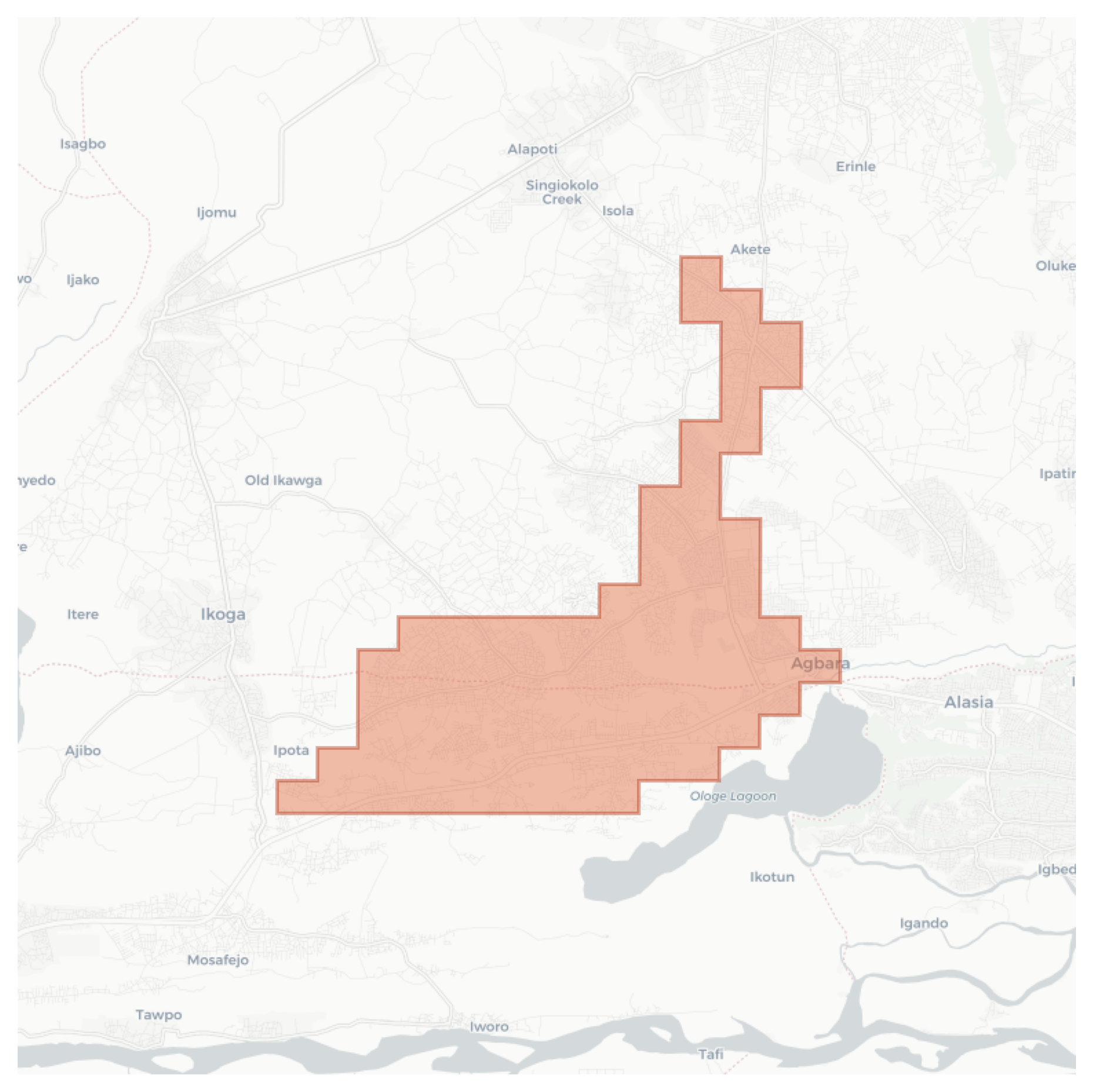 Agbara geographic map
