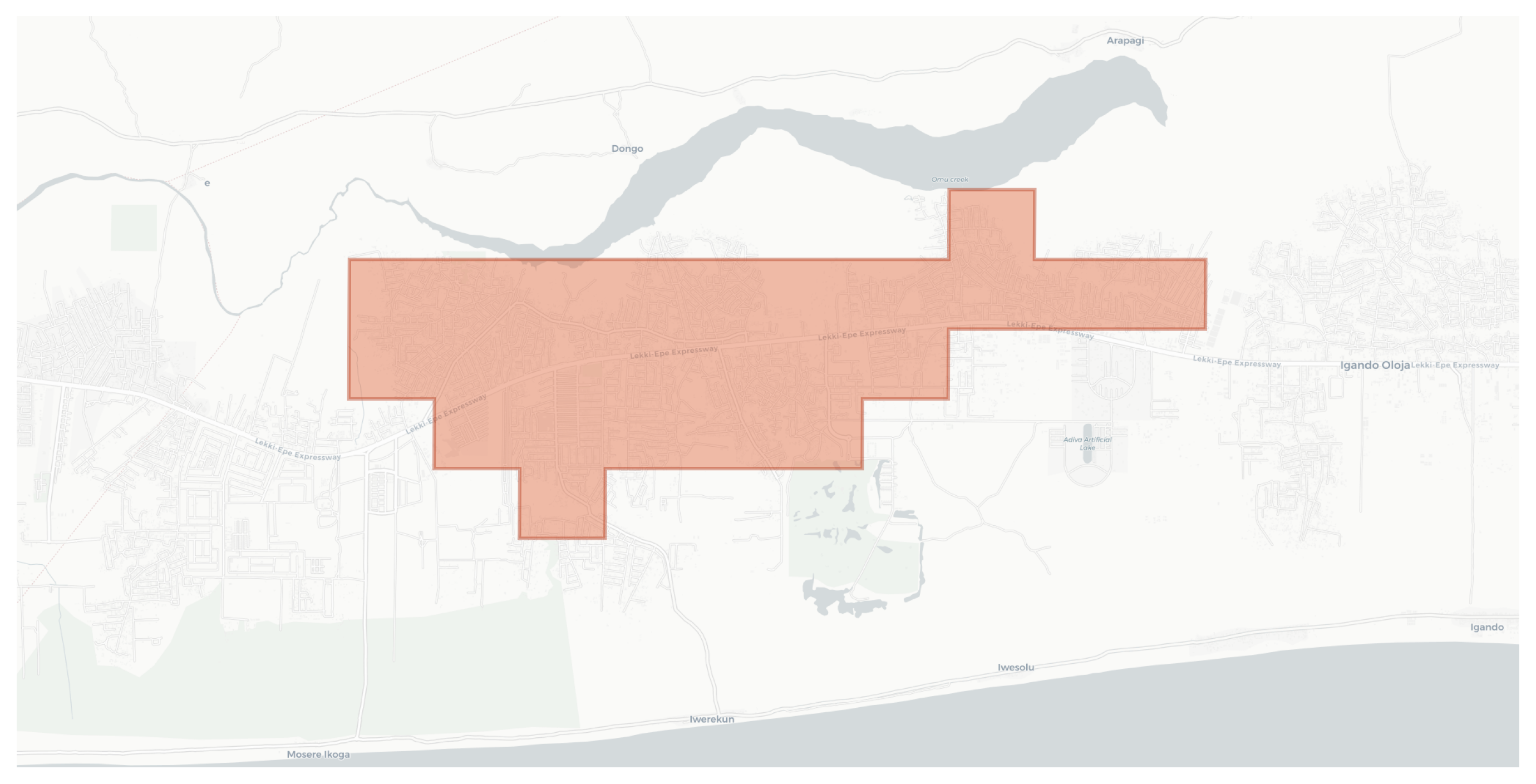 Lakowe geographic map