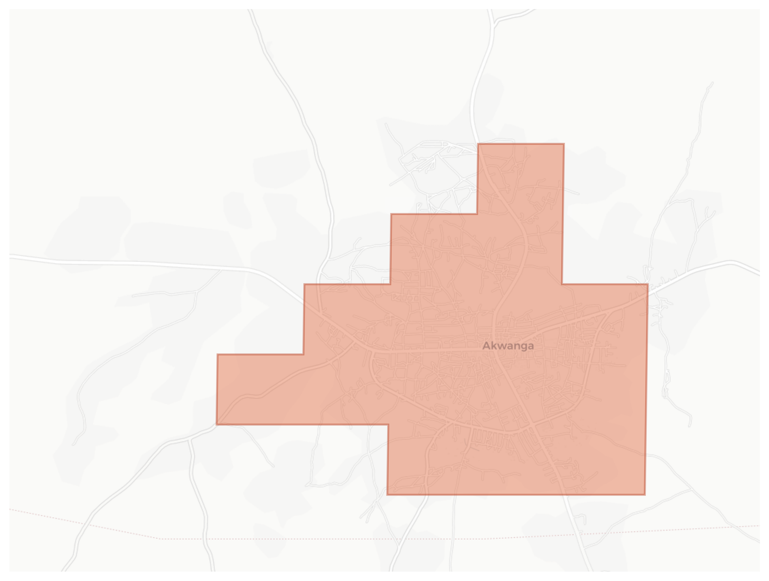 Akwanga geographic map
