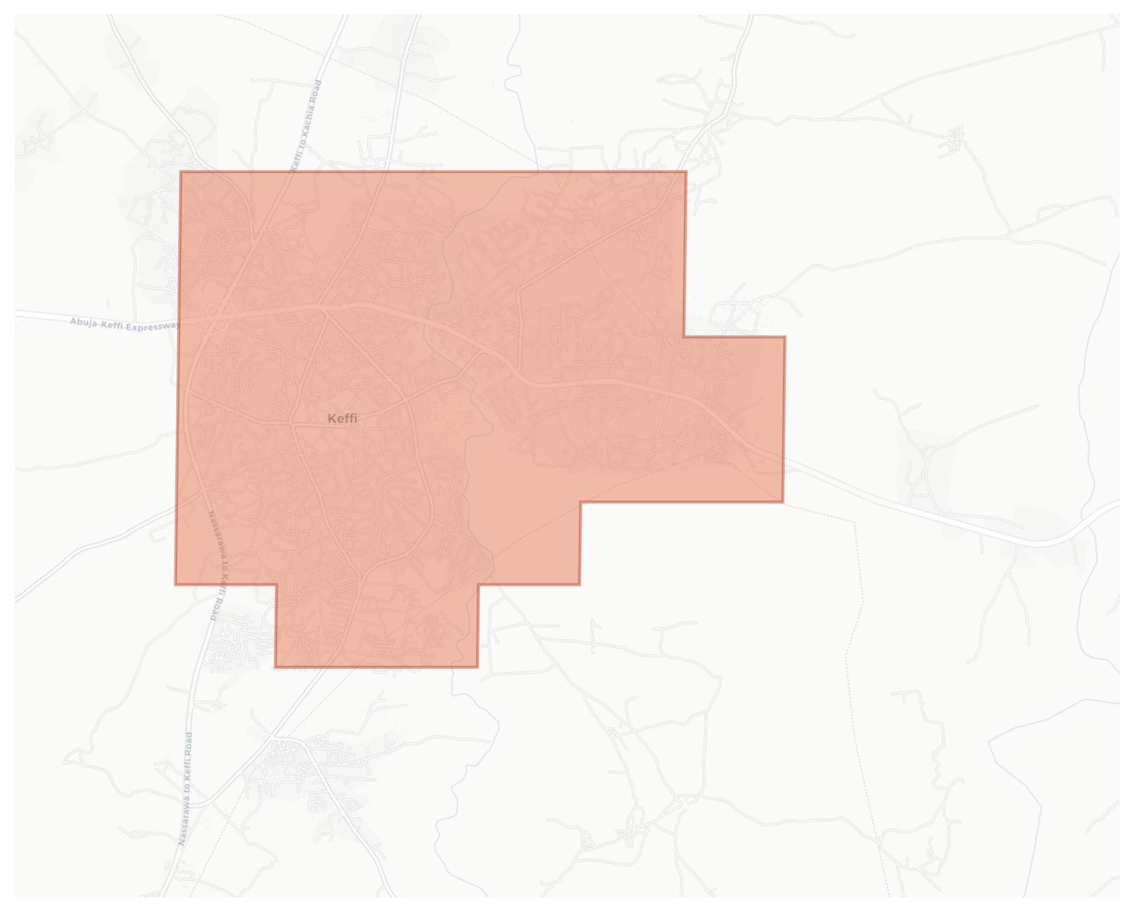 Keffi geographic map