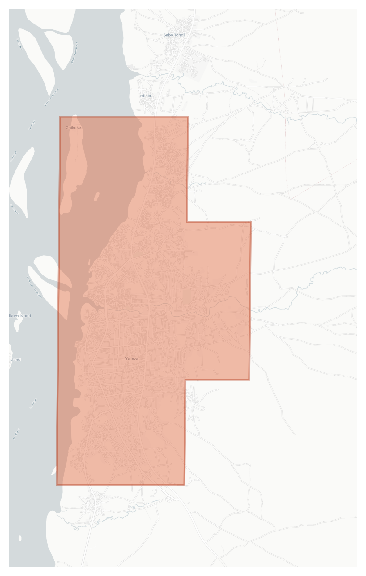 Yelwa geographic map