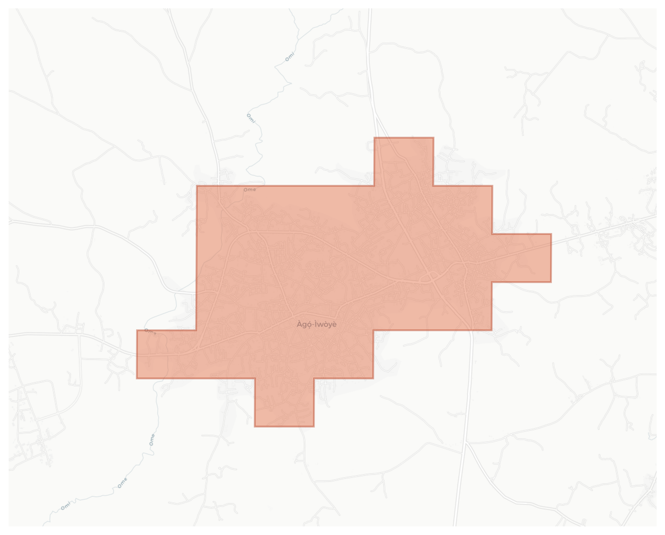 Ago-Iwoye geographic map