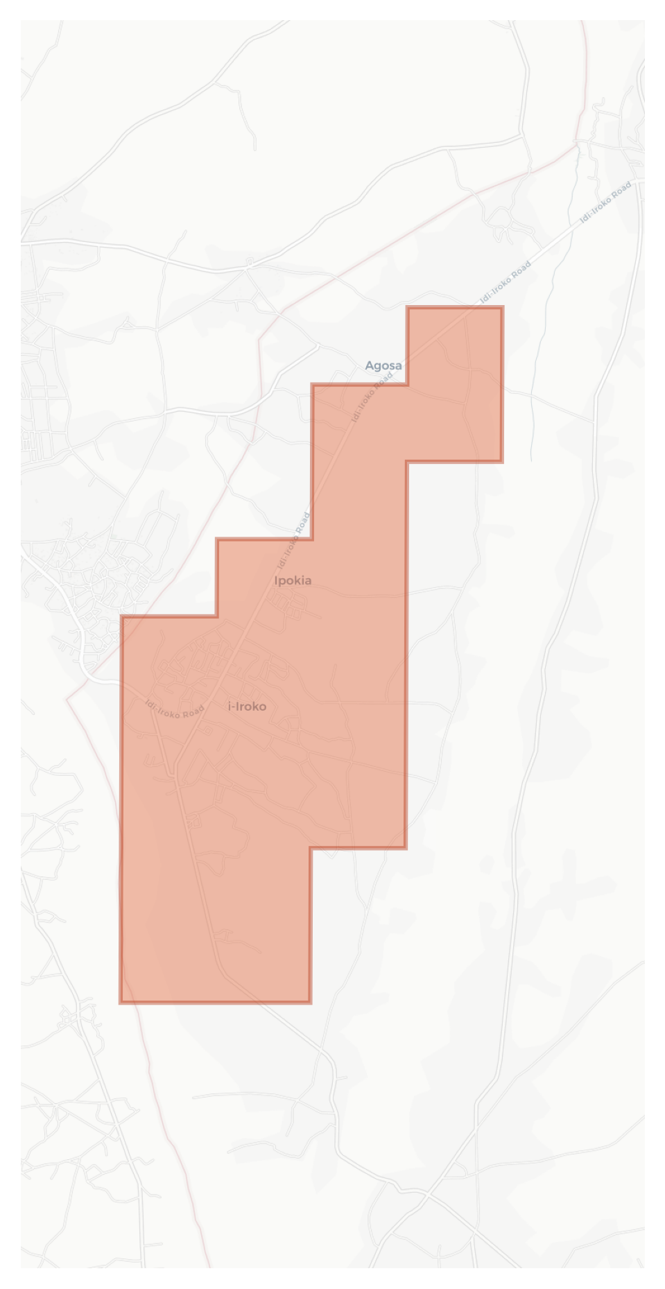Idi-Iroko geographic map