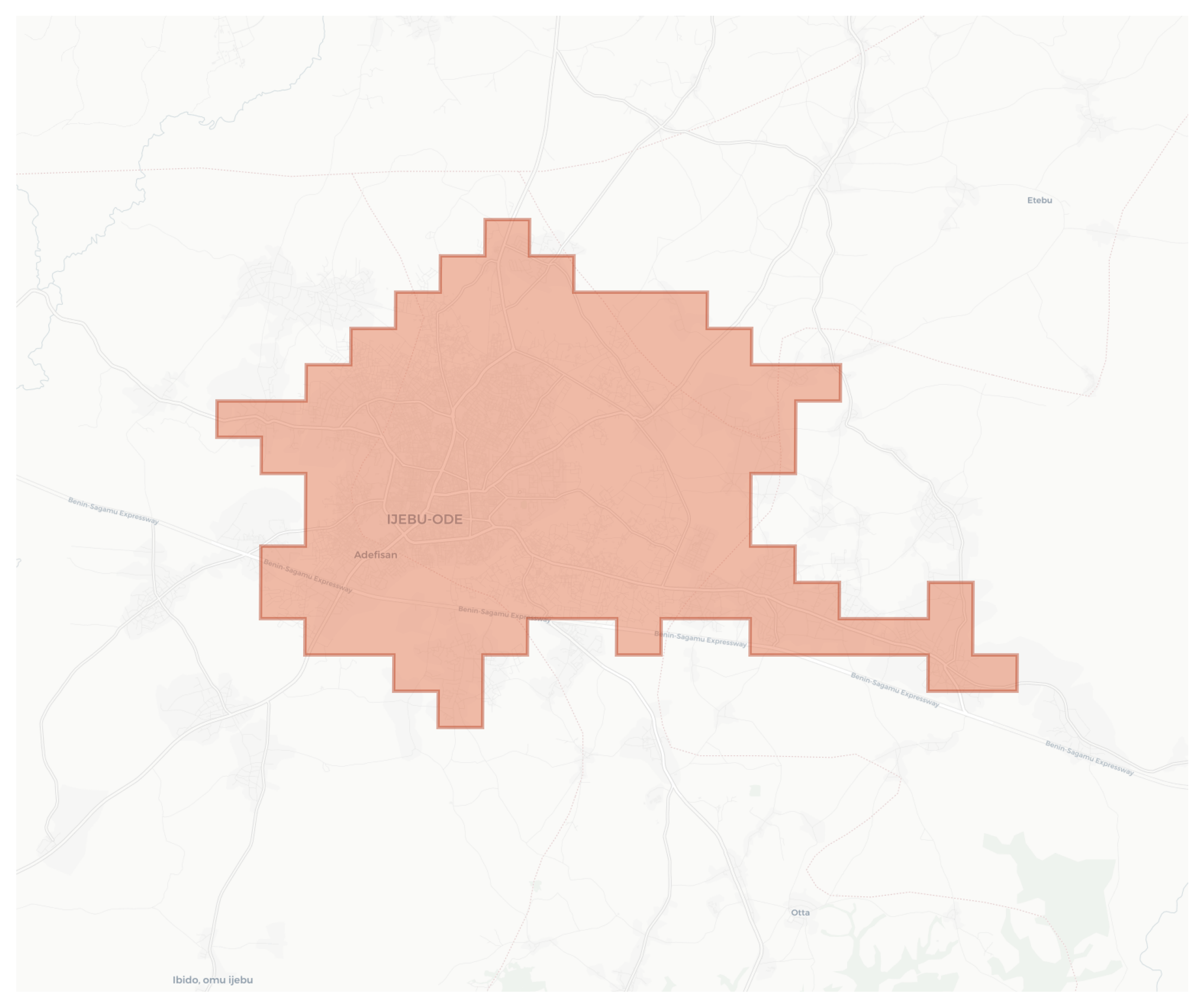 Ijebu-Ode geographic map