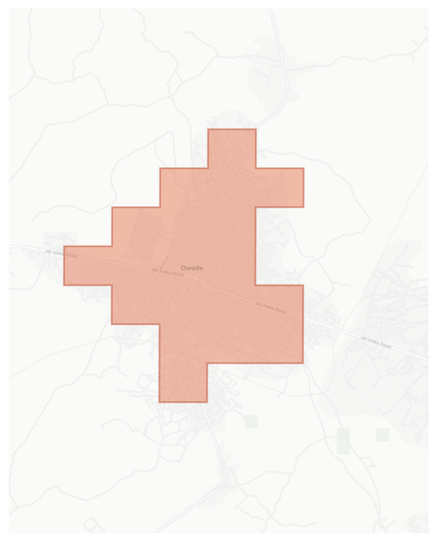Owode geographic map