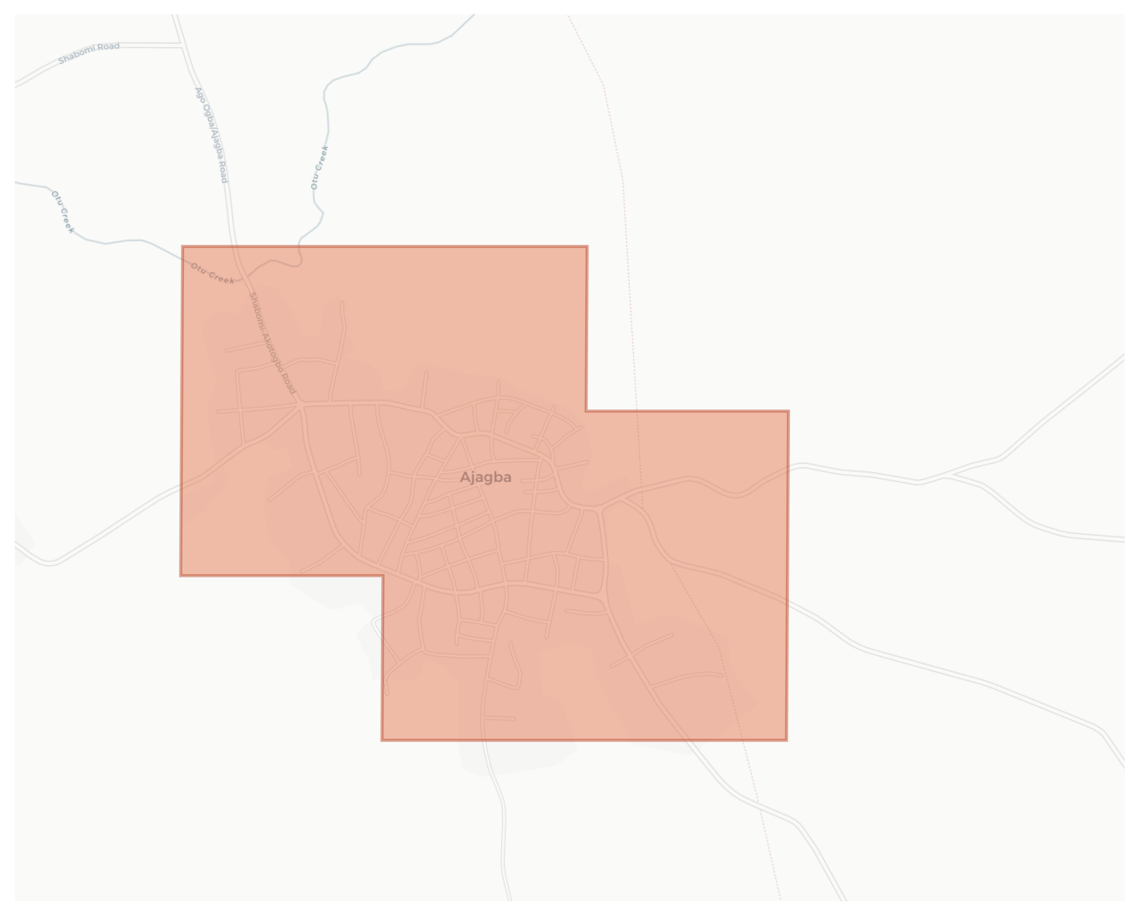 Ajagba geographic map