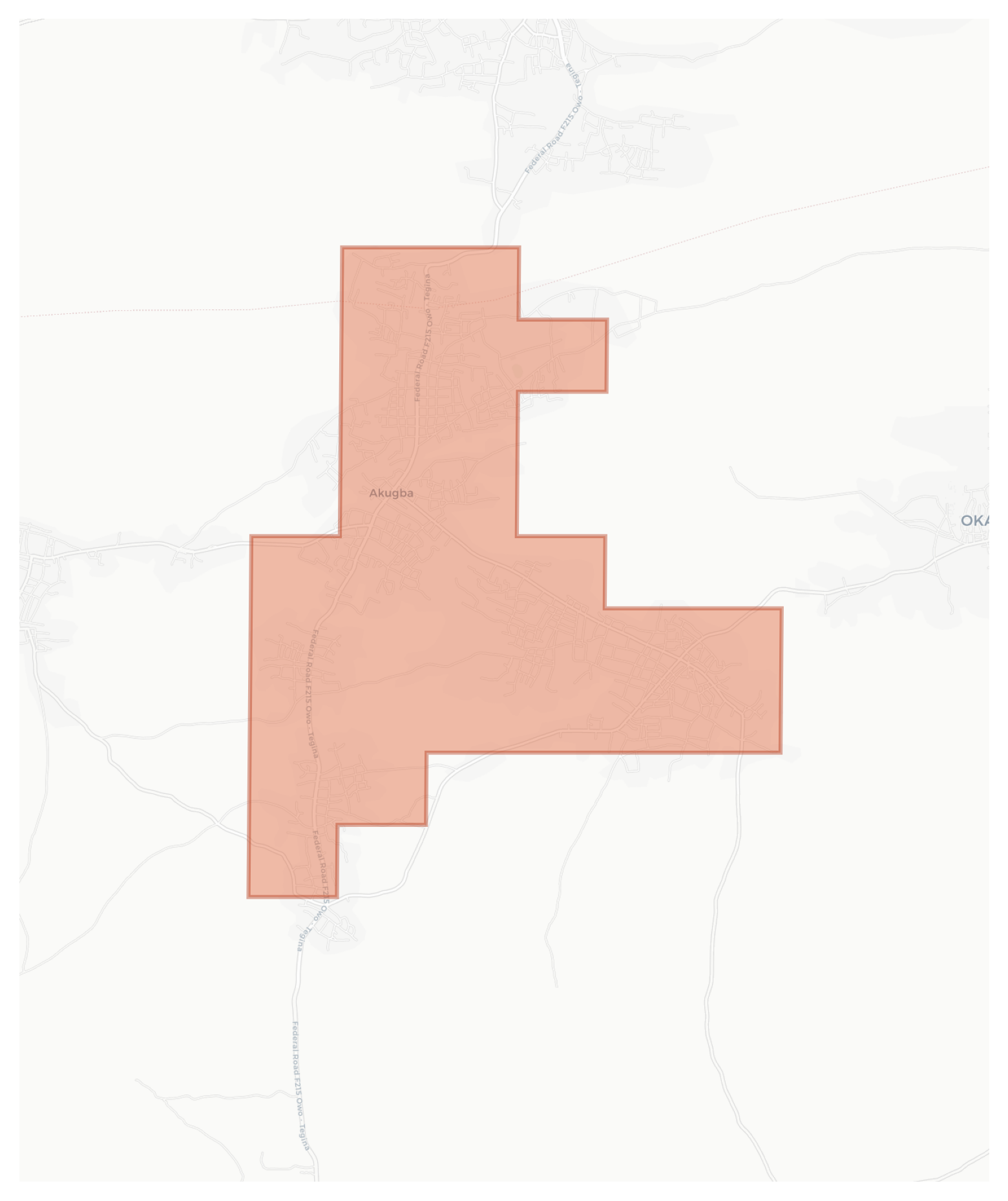 Akugba geographic map