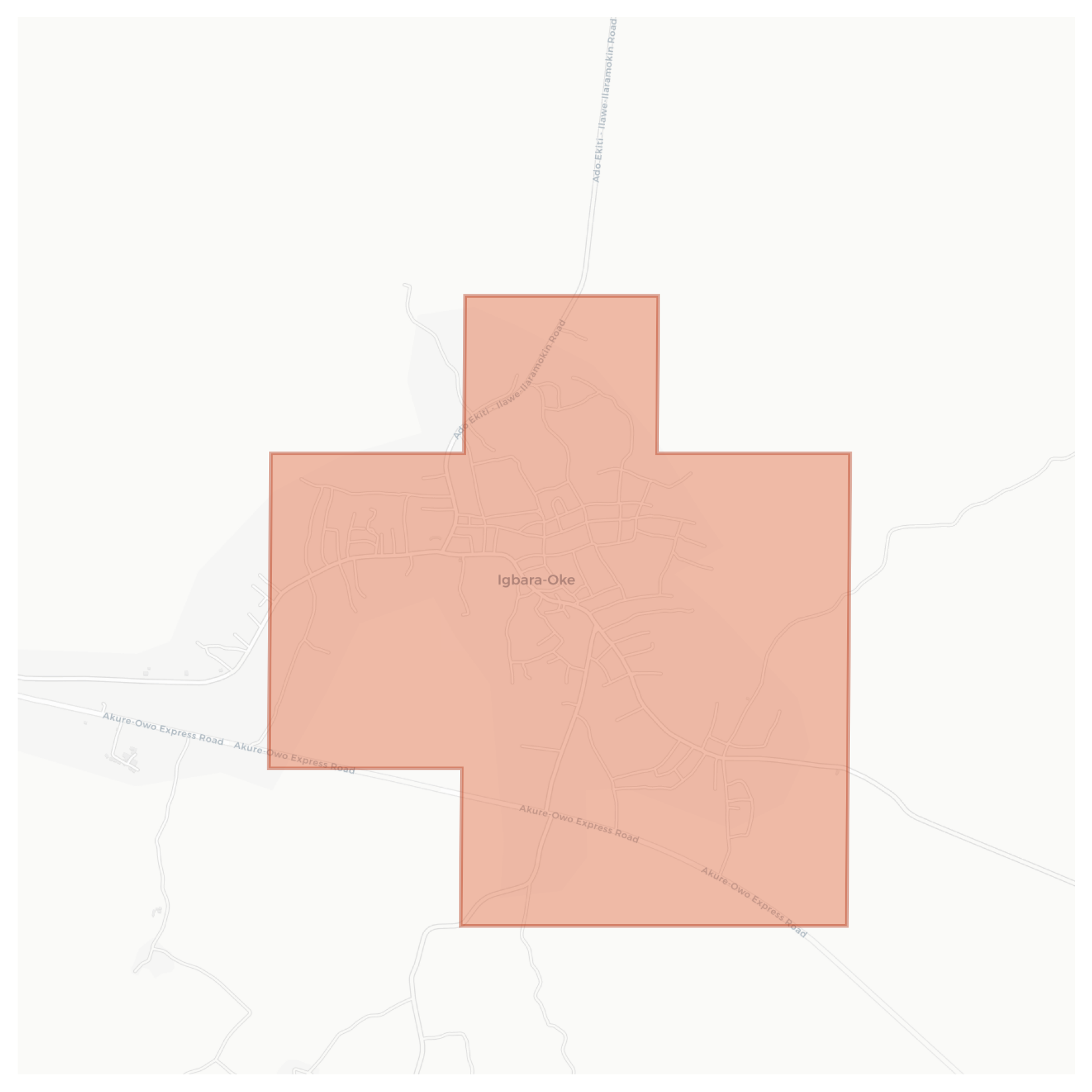 Igbara-Oke geographic map