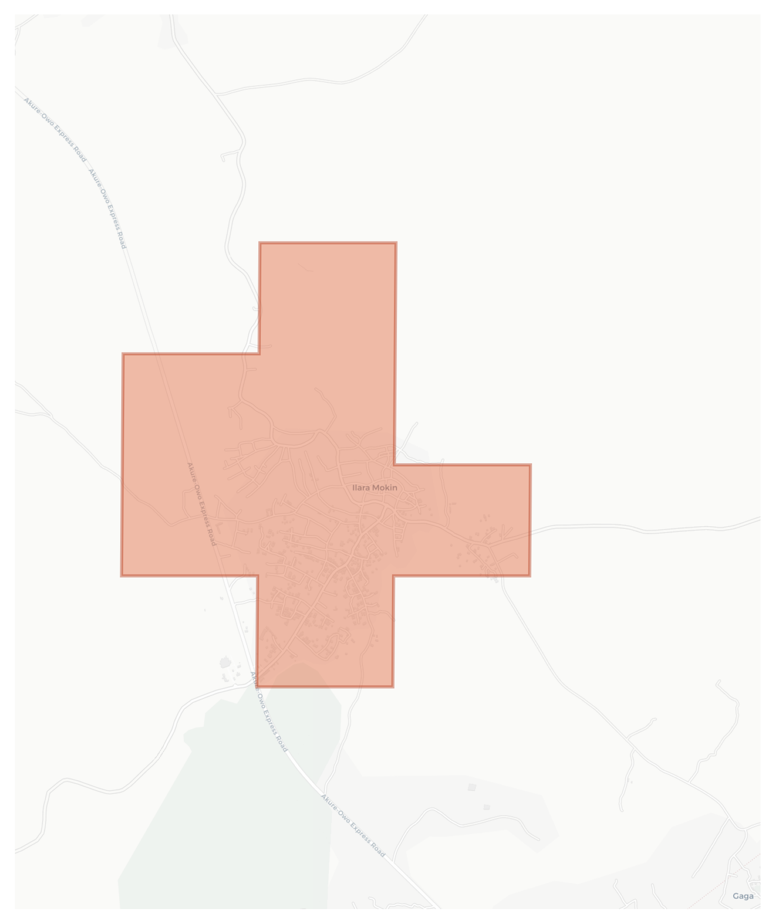 Ilara Mokin geographic map