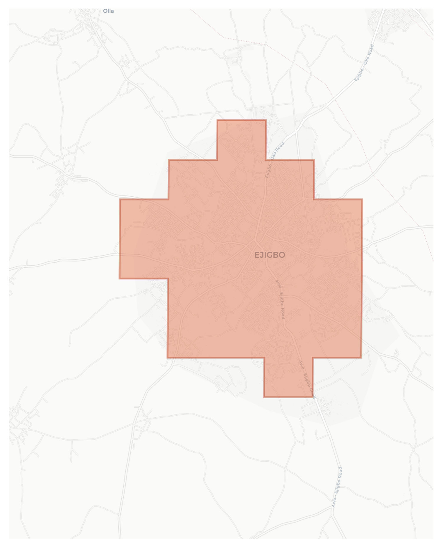 Ejigbo geographic map