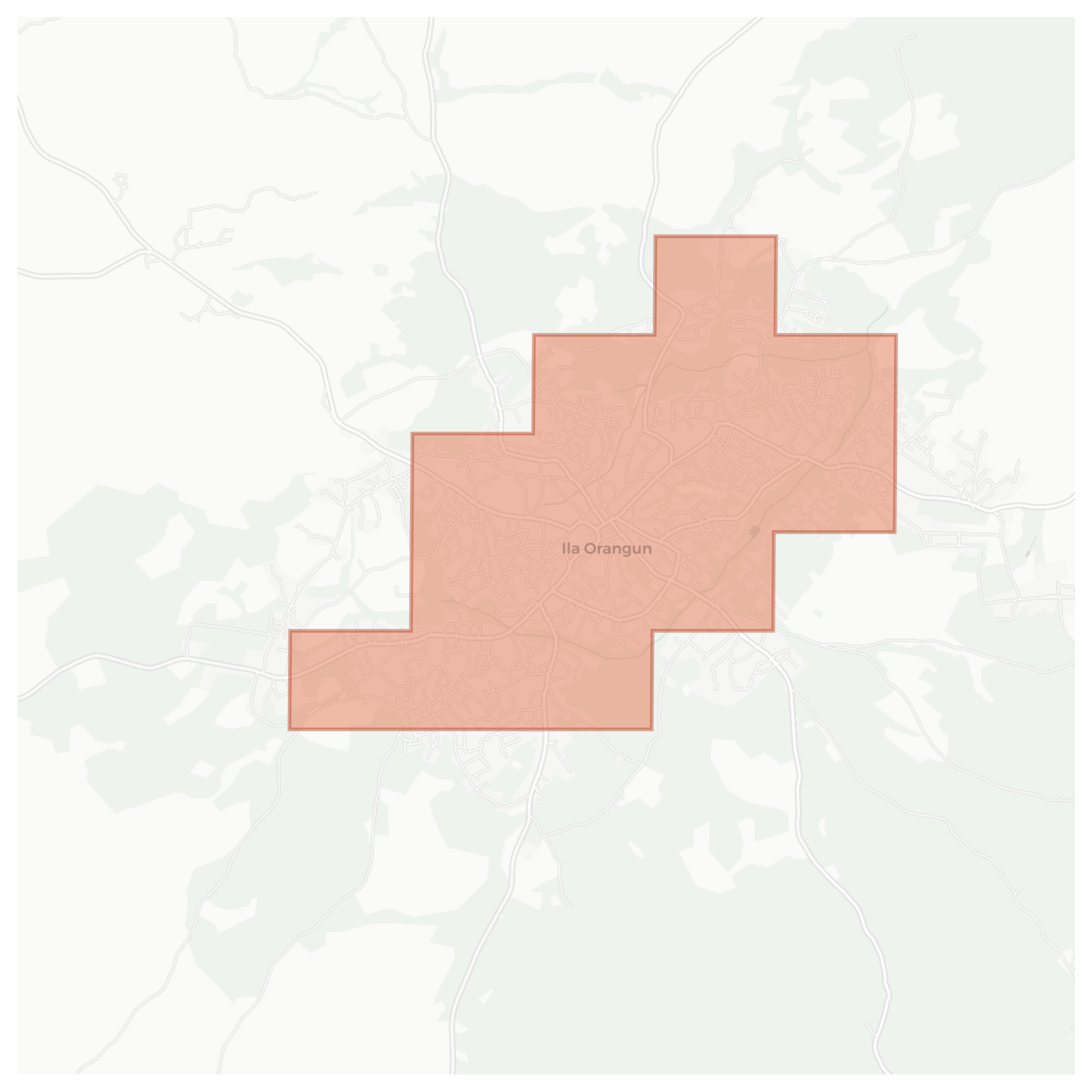 Ila Orangun geographic map