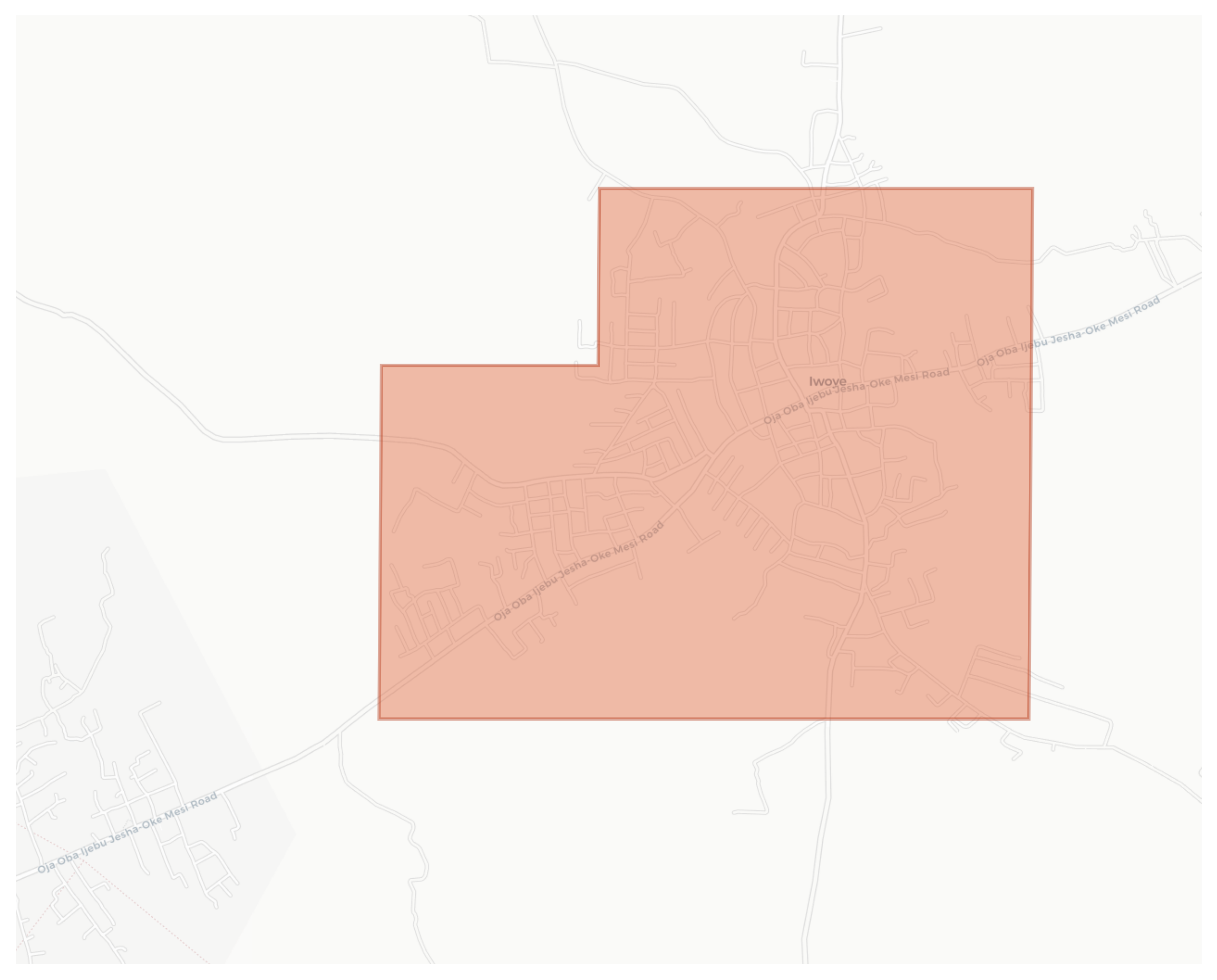 Iwoye geographic map