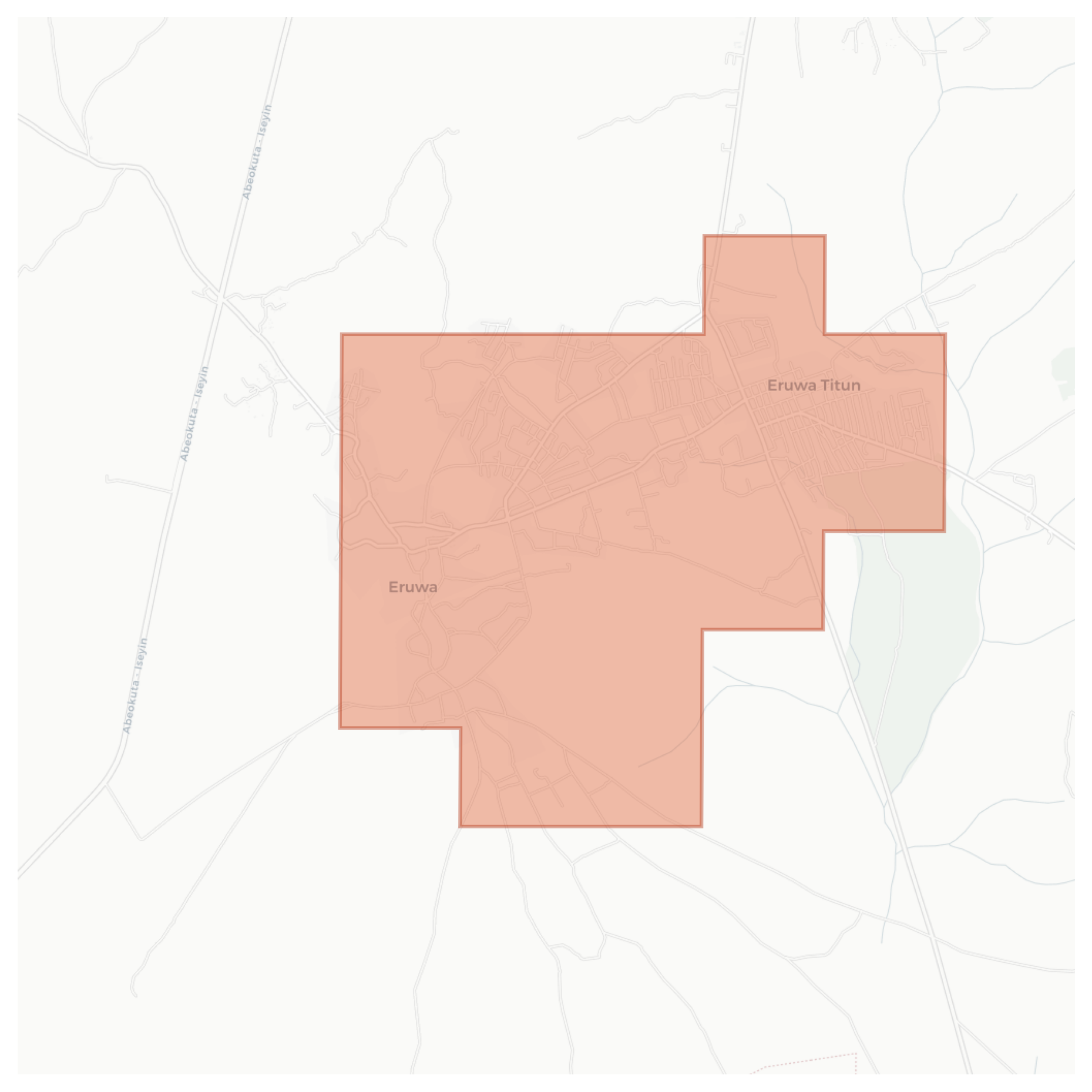 Eruwa geographic map