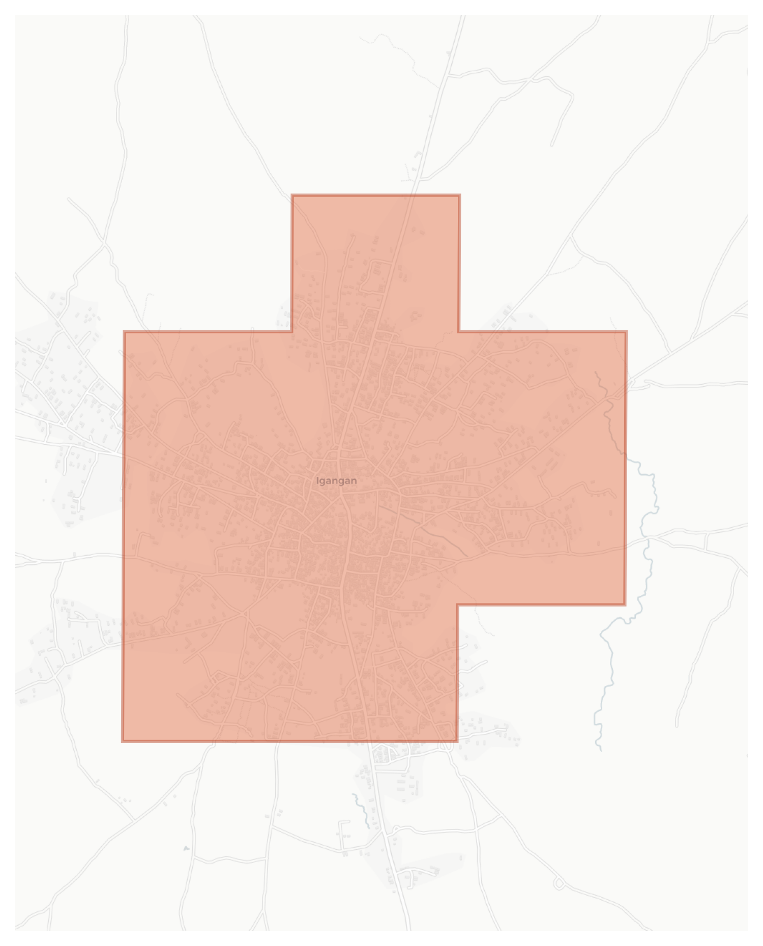 Igangan geographic map