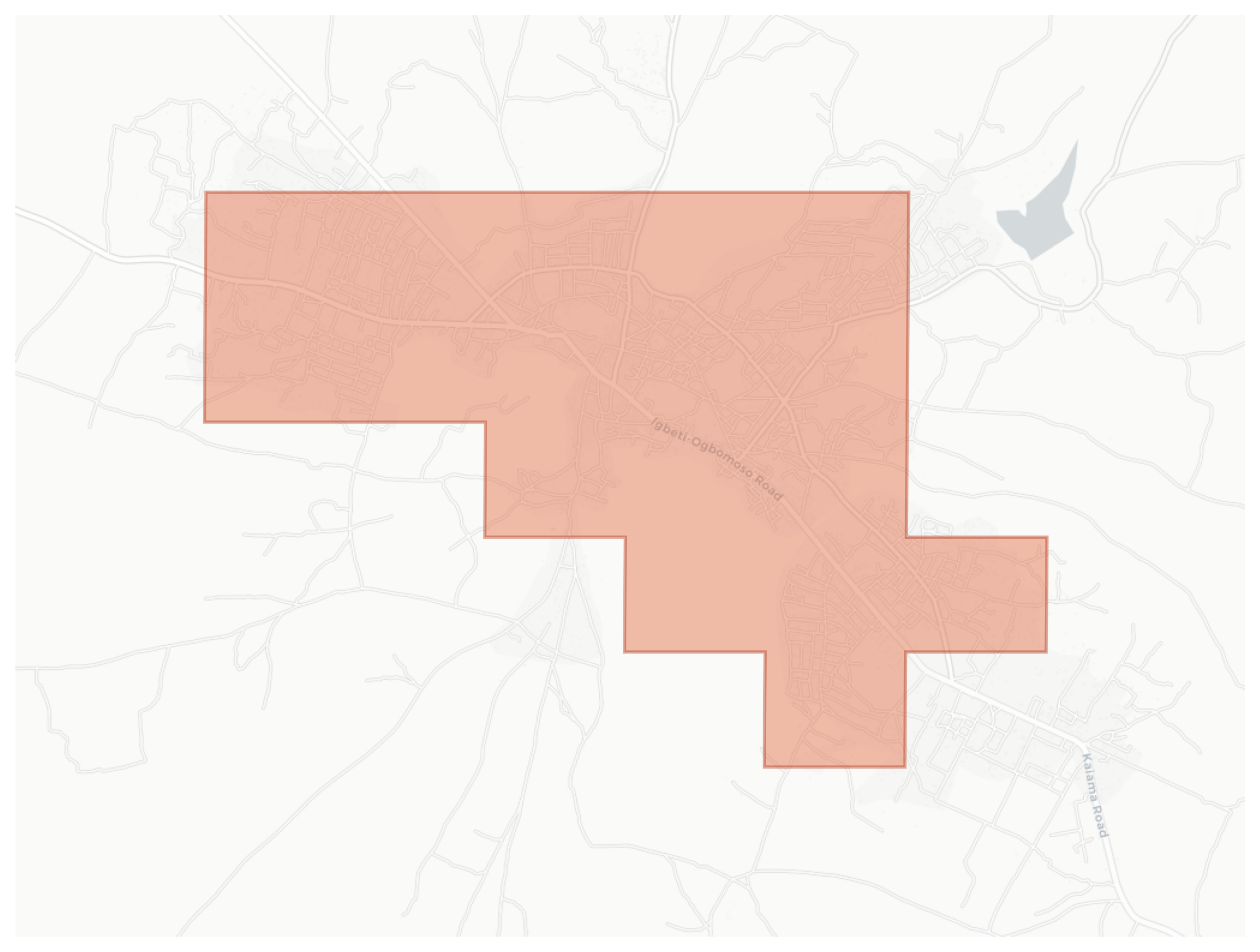Igbeti geographic map