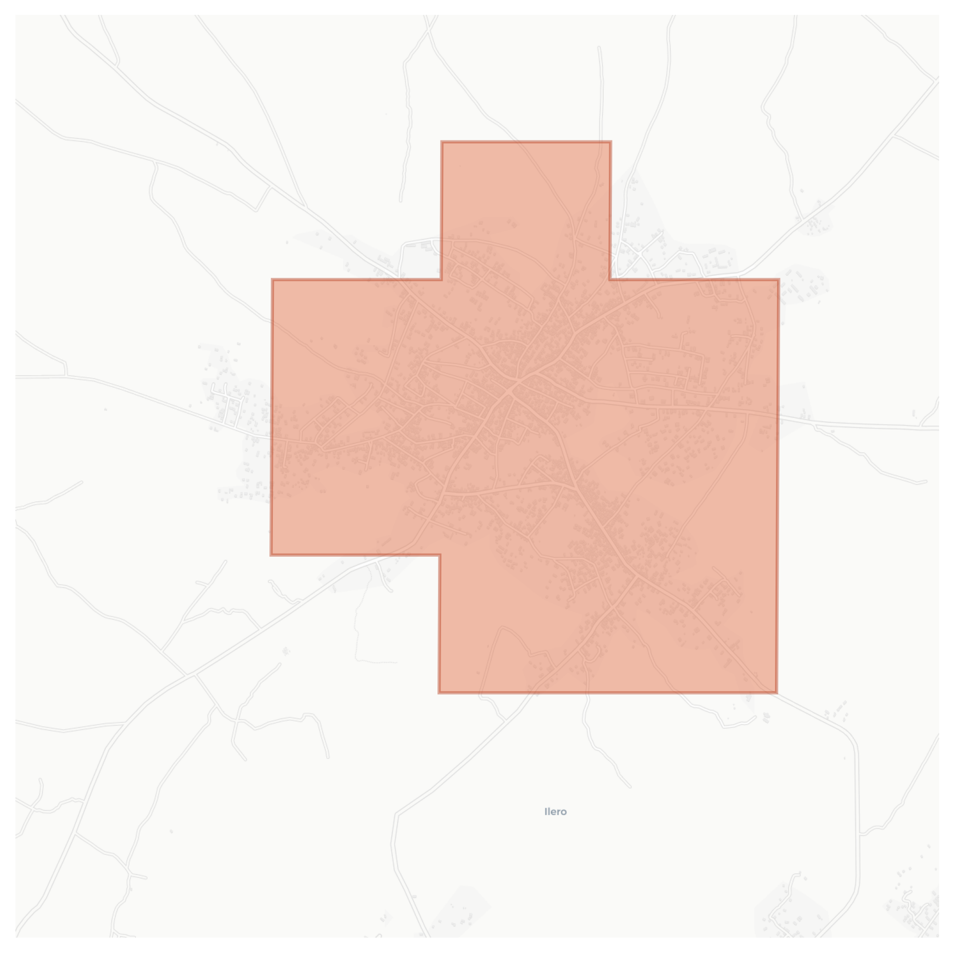 Ilero geographic map