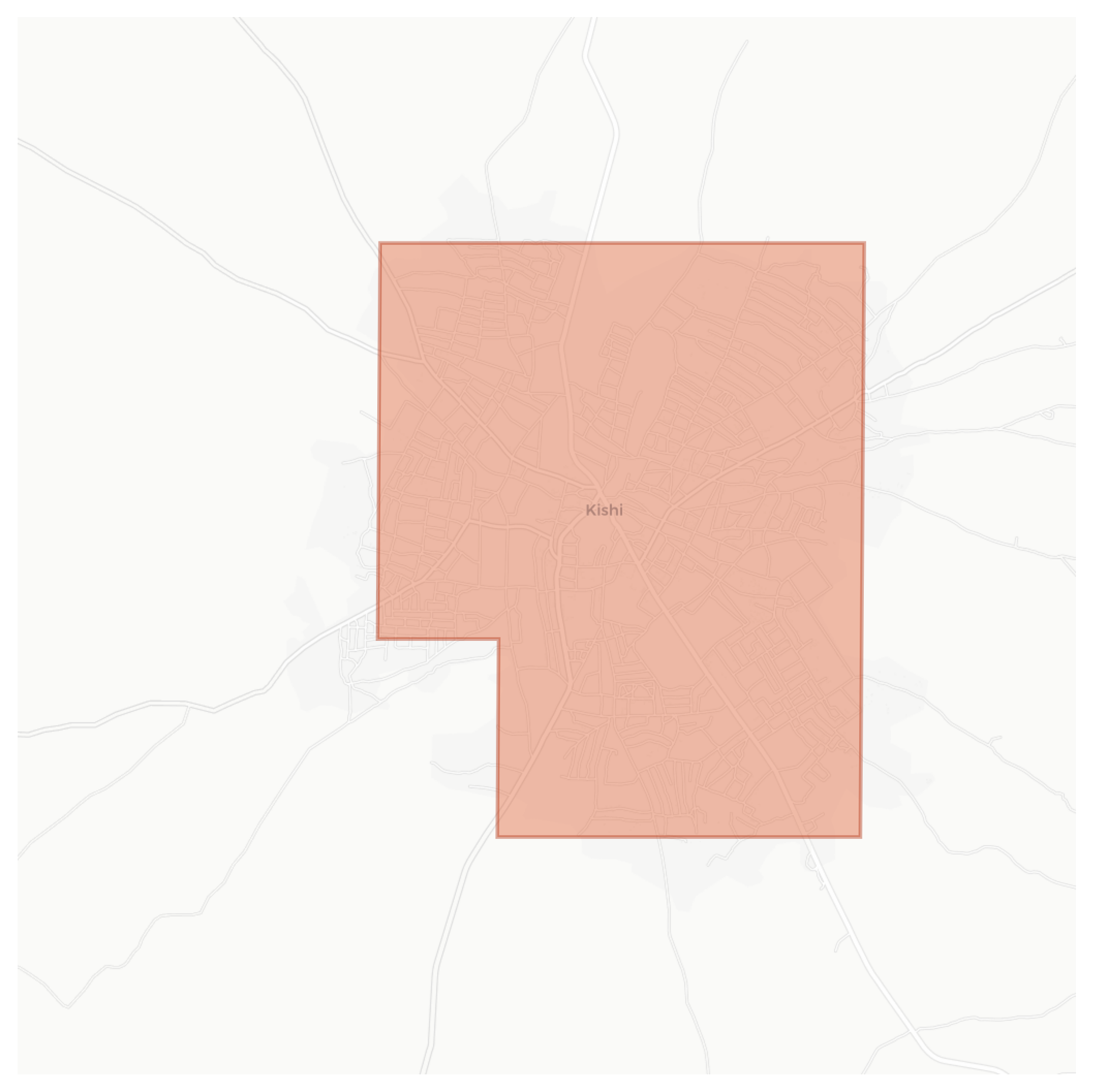 Kishi geographic map