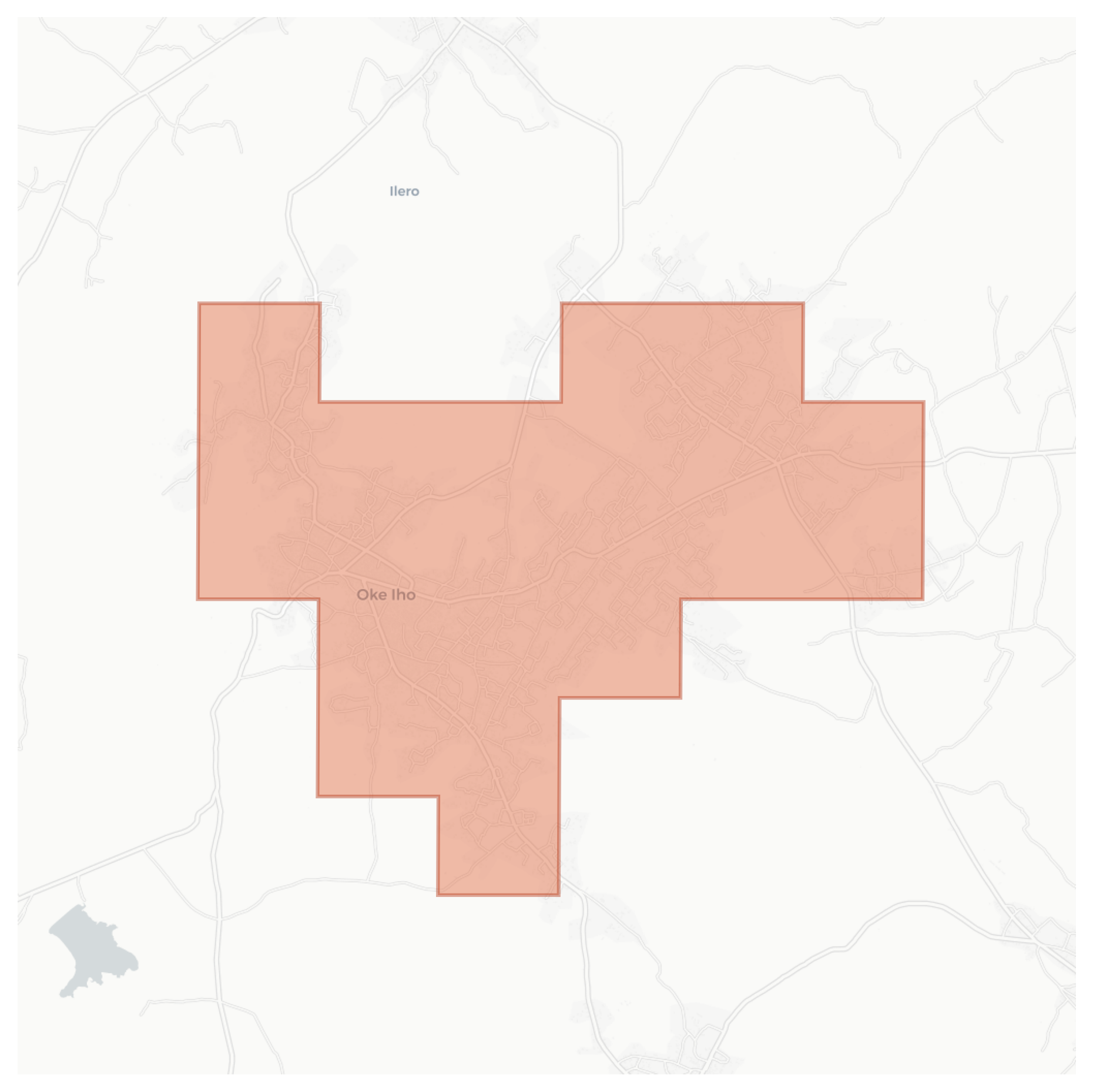 Oke Iho geographic map