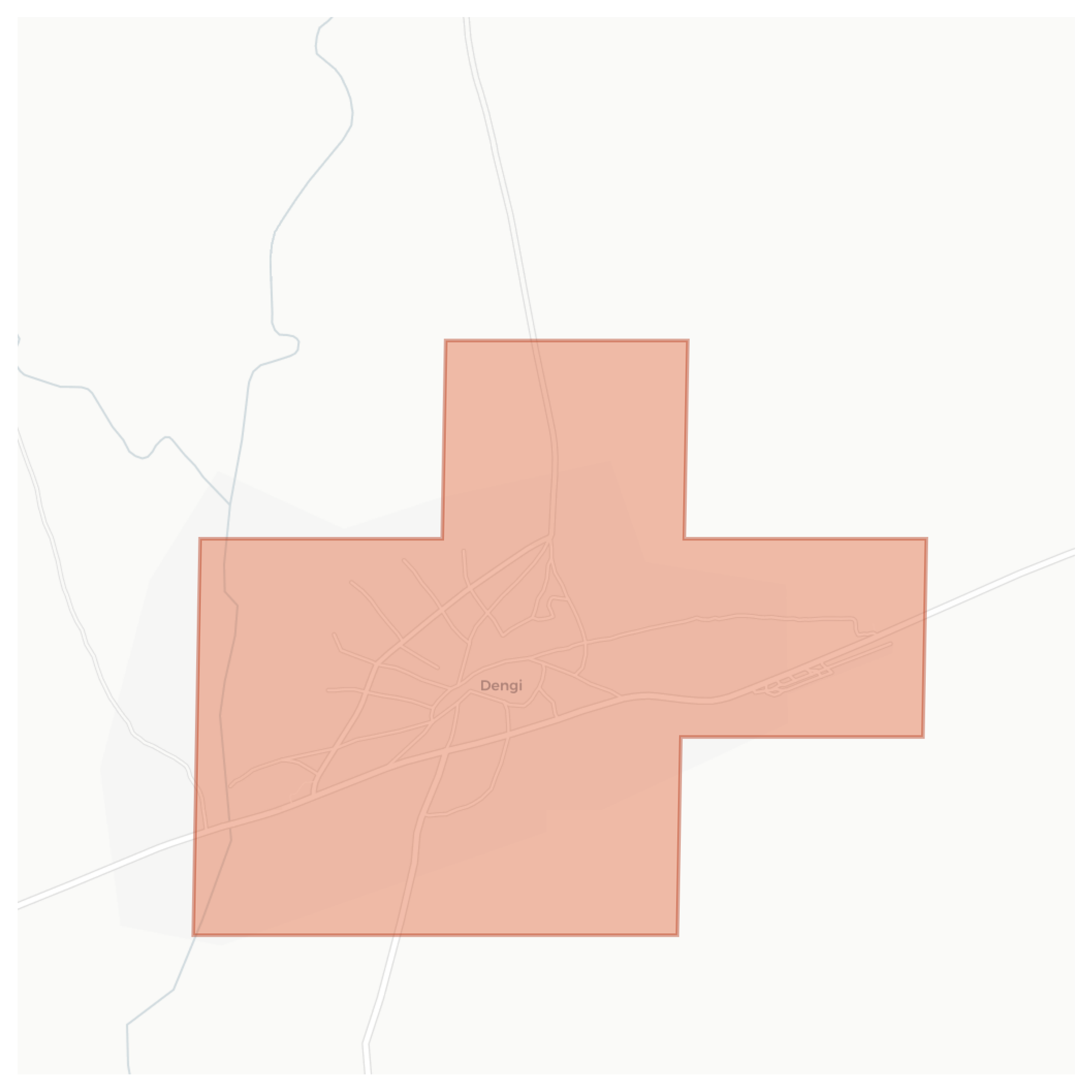 Dengi geographic map